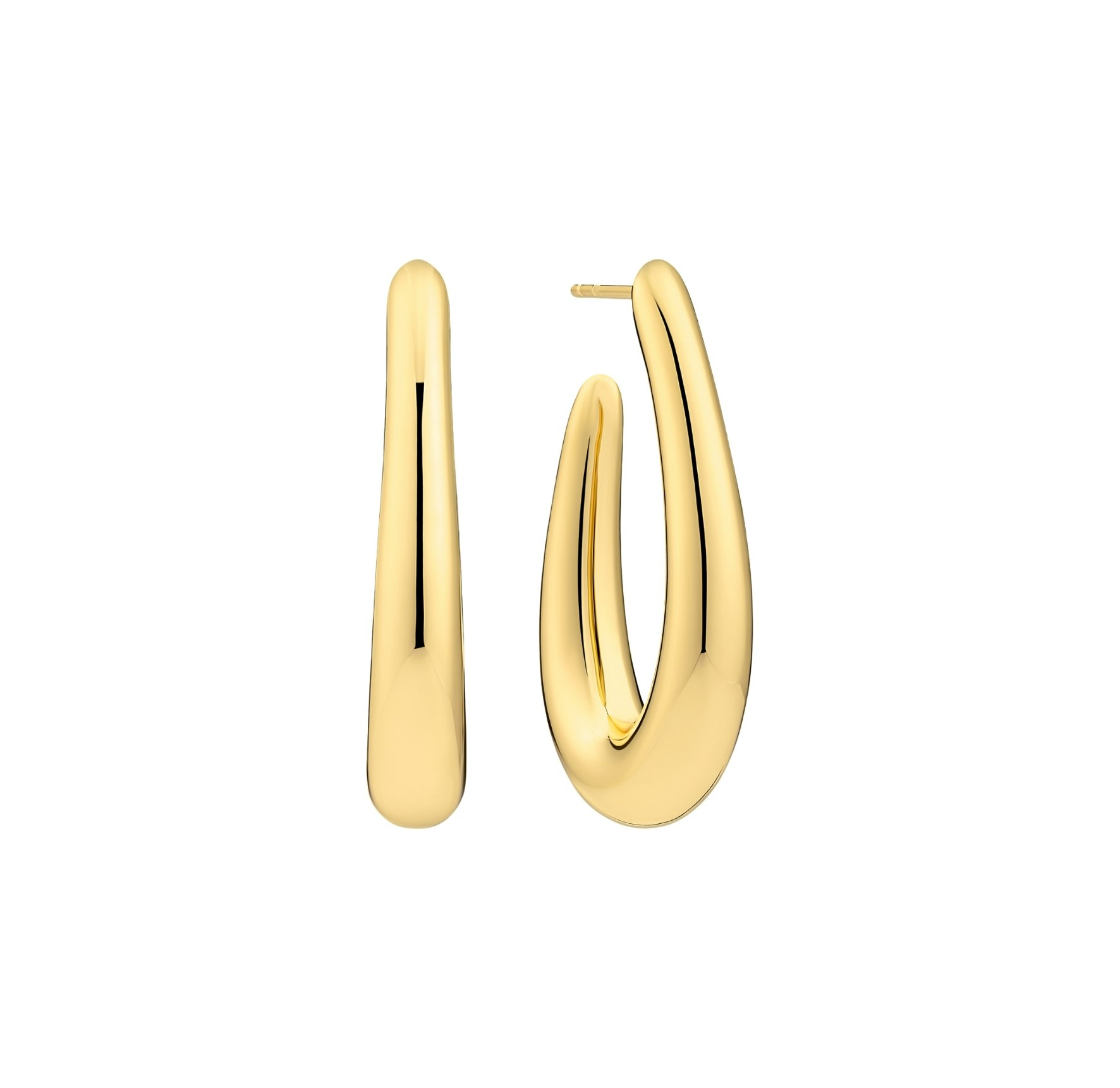 Goccia Pianura Grande Earrings von Sif Jakobs Jewellery in Vergoldet-Silber Sterling 925