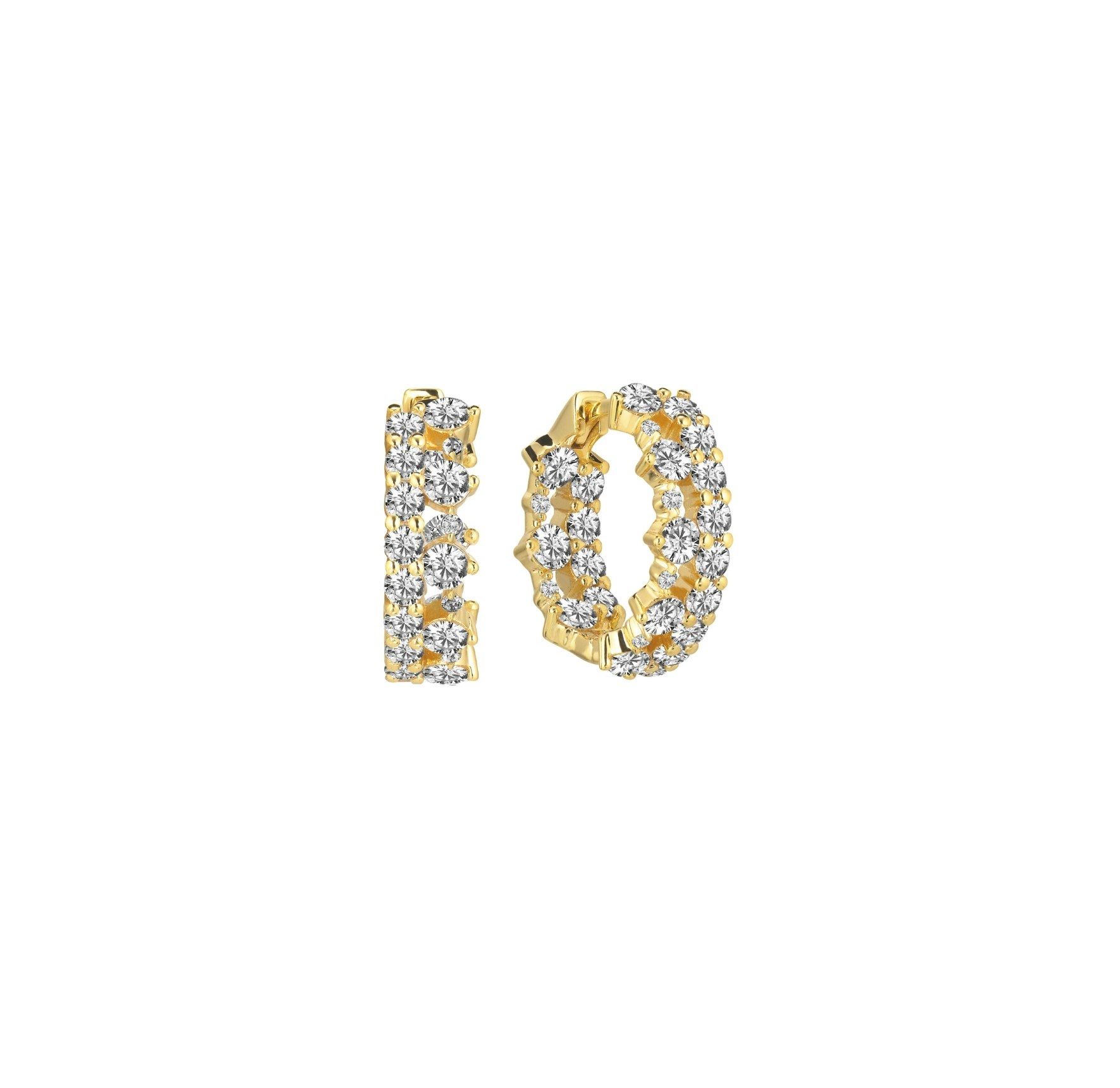 Livigno Creolo Piccolo Earrings von Sif Jakobs Jewellery in Vergoldet-Silber Sterling 925