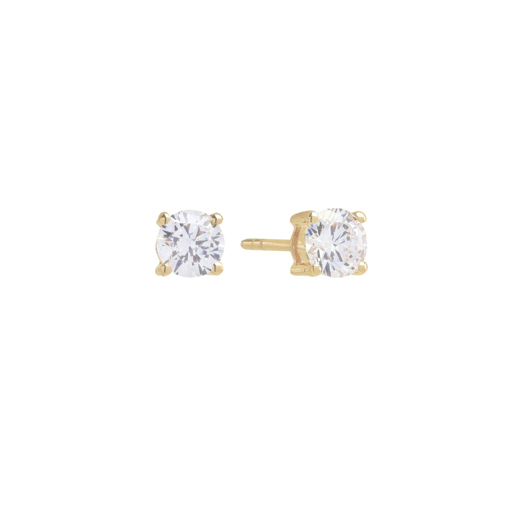 Princess Round Earrings fra Sif Jakobs Jewellery i Forgyldt-Sølv Sterling 925