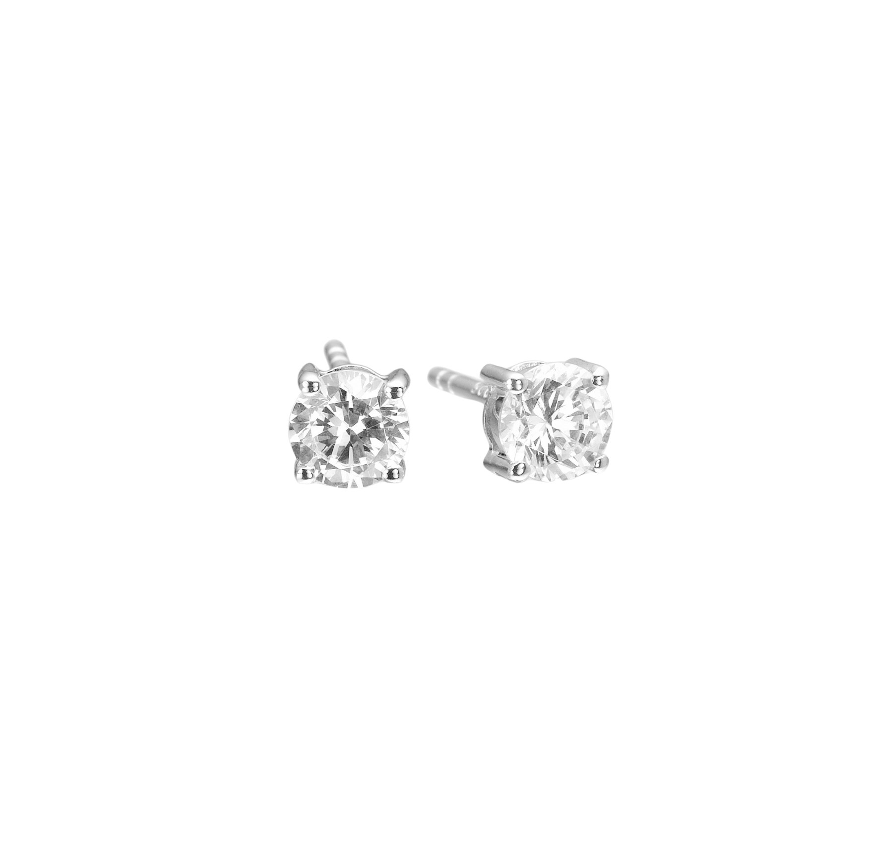 Princess Round Earrings fra Sif Jakobs Jewellery i Sølv Sterling 925