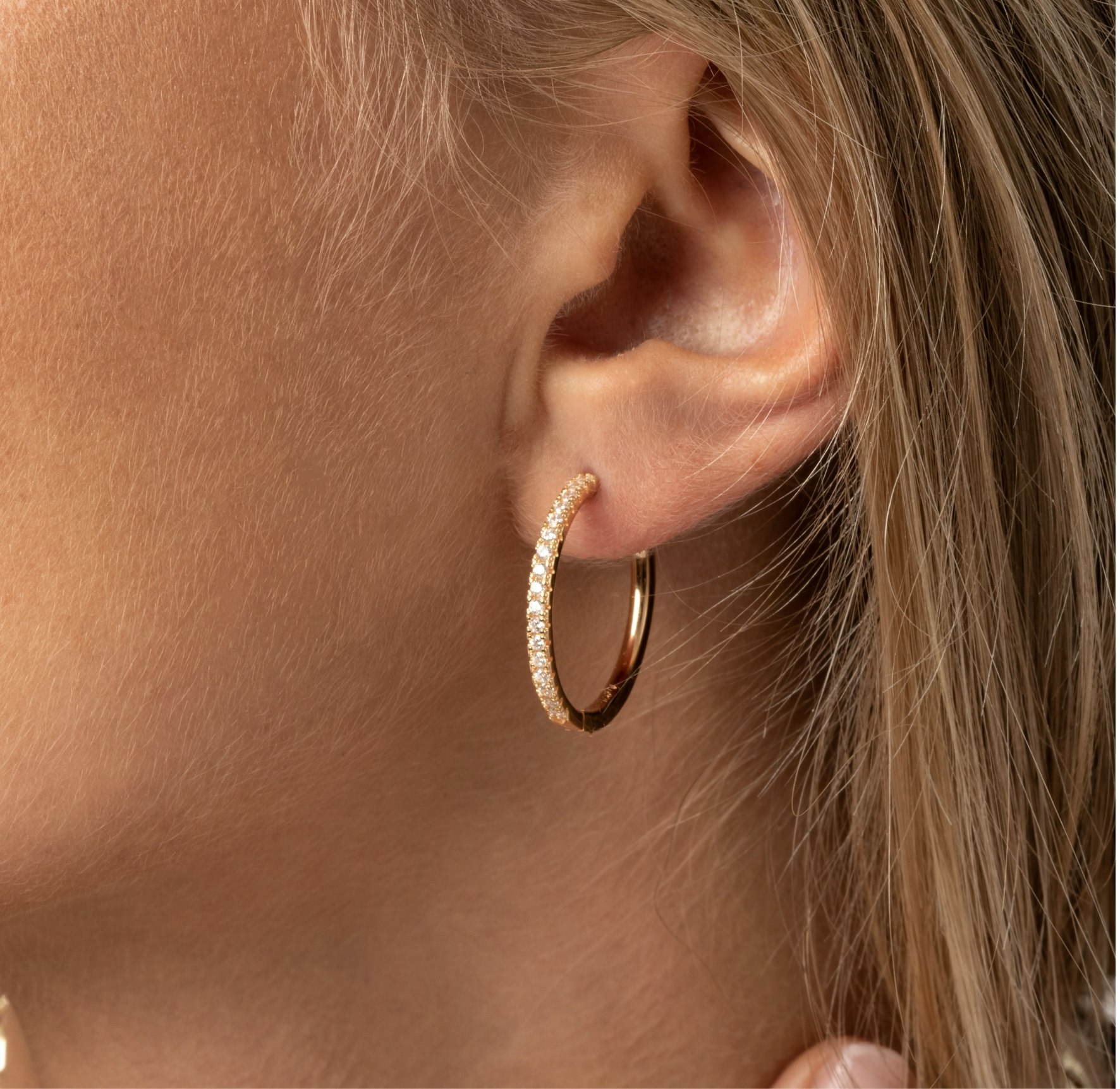 Ellera X-Grande Color Earrings de Sif Jakobs Jewellery dans Plaqué or-Argent Sterling 925