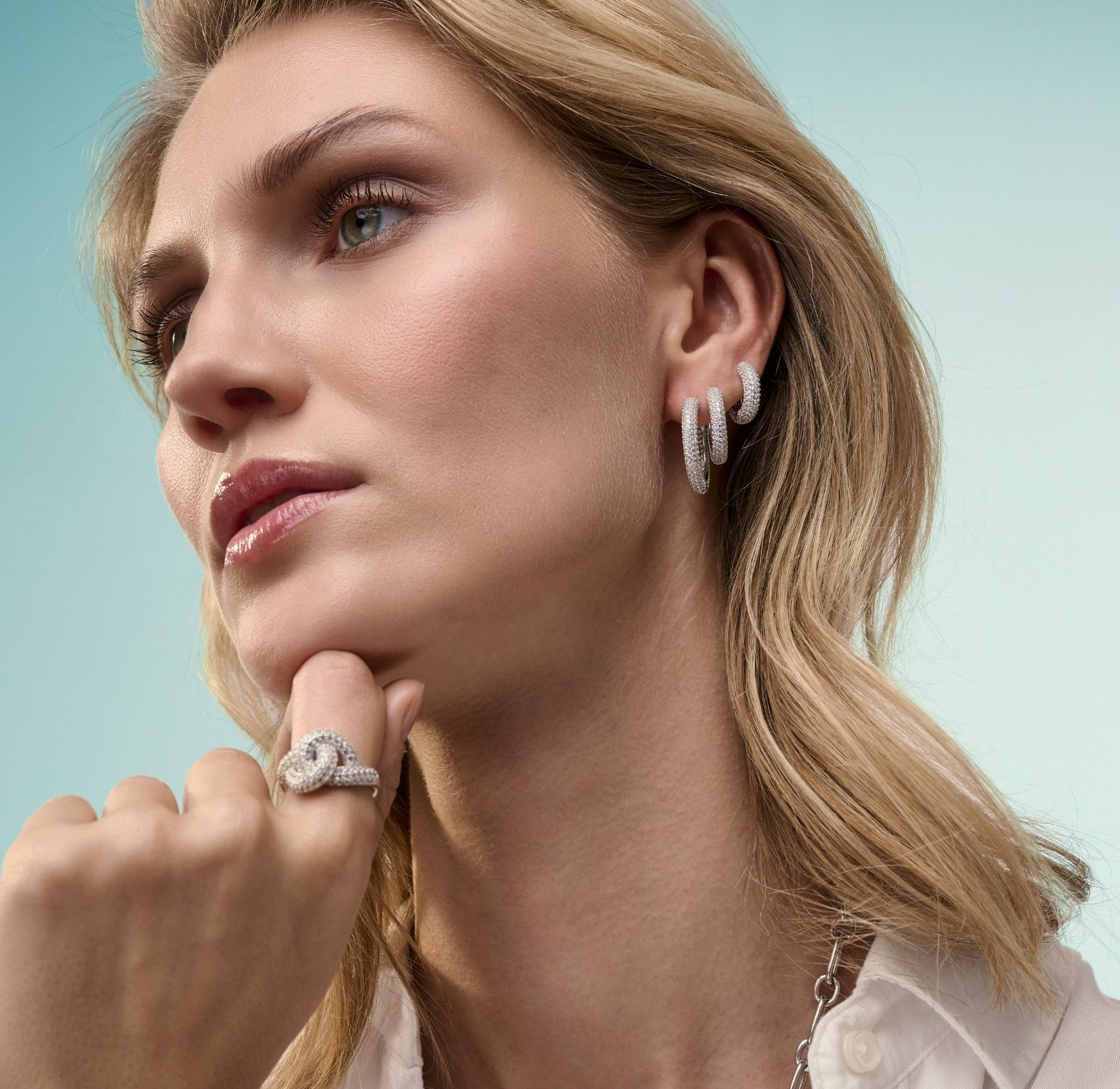Carrara Grande Earrings från Sif Jakobs Jewellery i Förgyllt-Silver Sterling 925