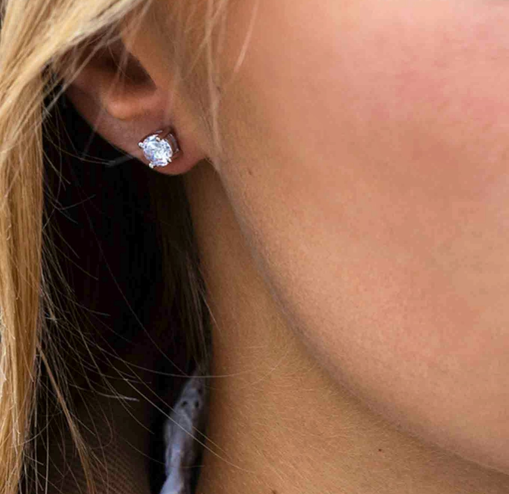 Princess Round Earrings fra Sif Jakobs Jewellery i Forgyldt-Sølv Sterling 925