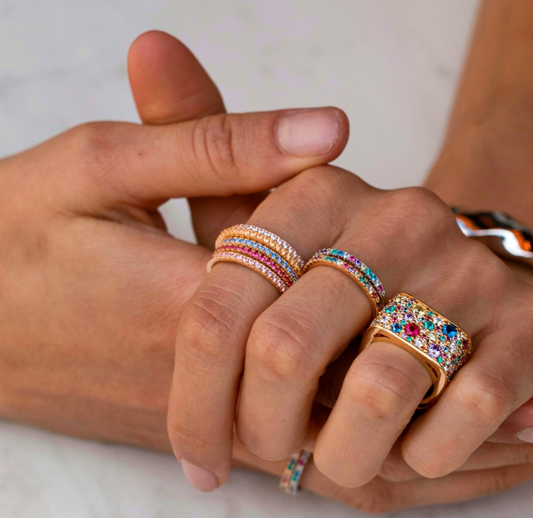 Ellera Rainbow Ring fra Sif Jakobs Jewellery i Sølv Sterling 925