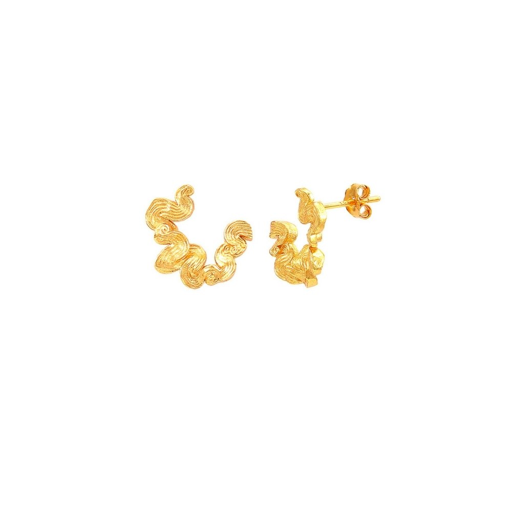Audrey Petite Earrings fra Hultquist Copenhagen i Forgylt-Sølv Sterling 925