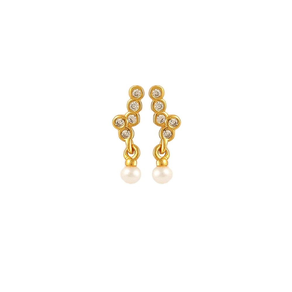 Harper Crawler Earrings von Hultquist Copenhagen in Vergoldet-Silber Sterling 925