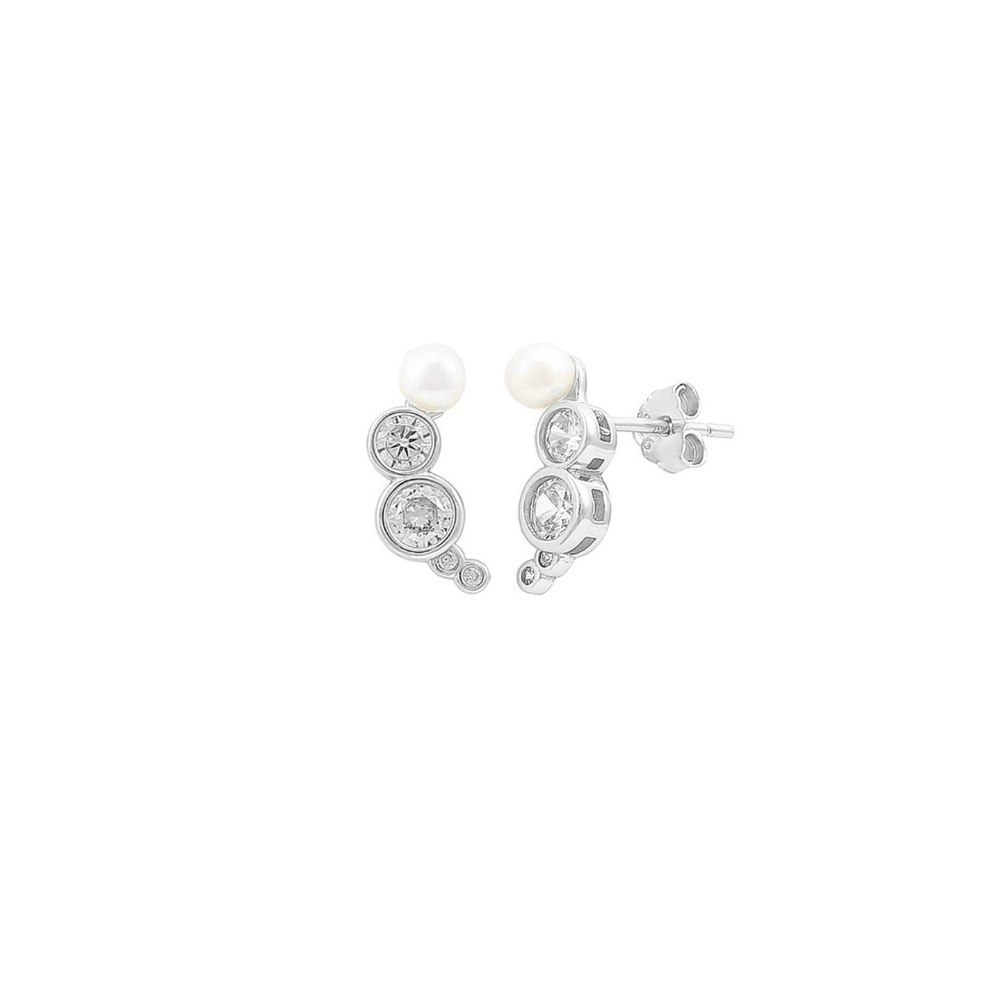 Harper Croissant Earrings von Hultquist Copenhagen in Silber Sterling 925