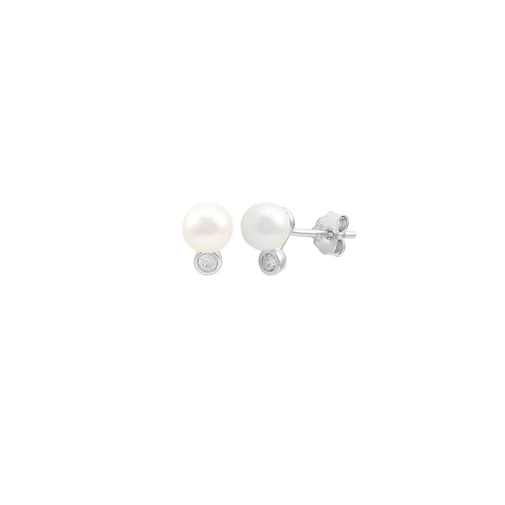 Harper Pearl Earrings from Hultquist Copenhagen in Silver Sterling 925