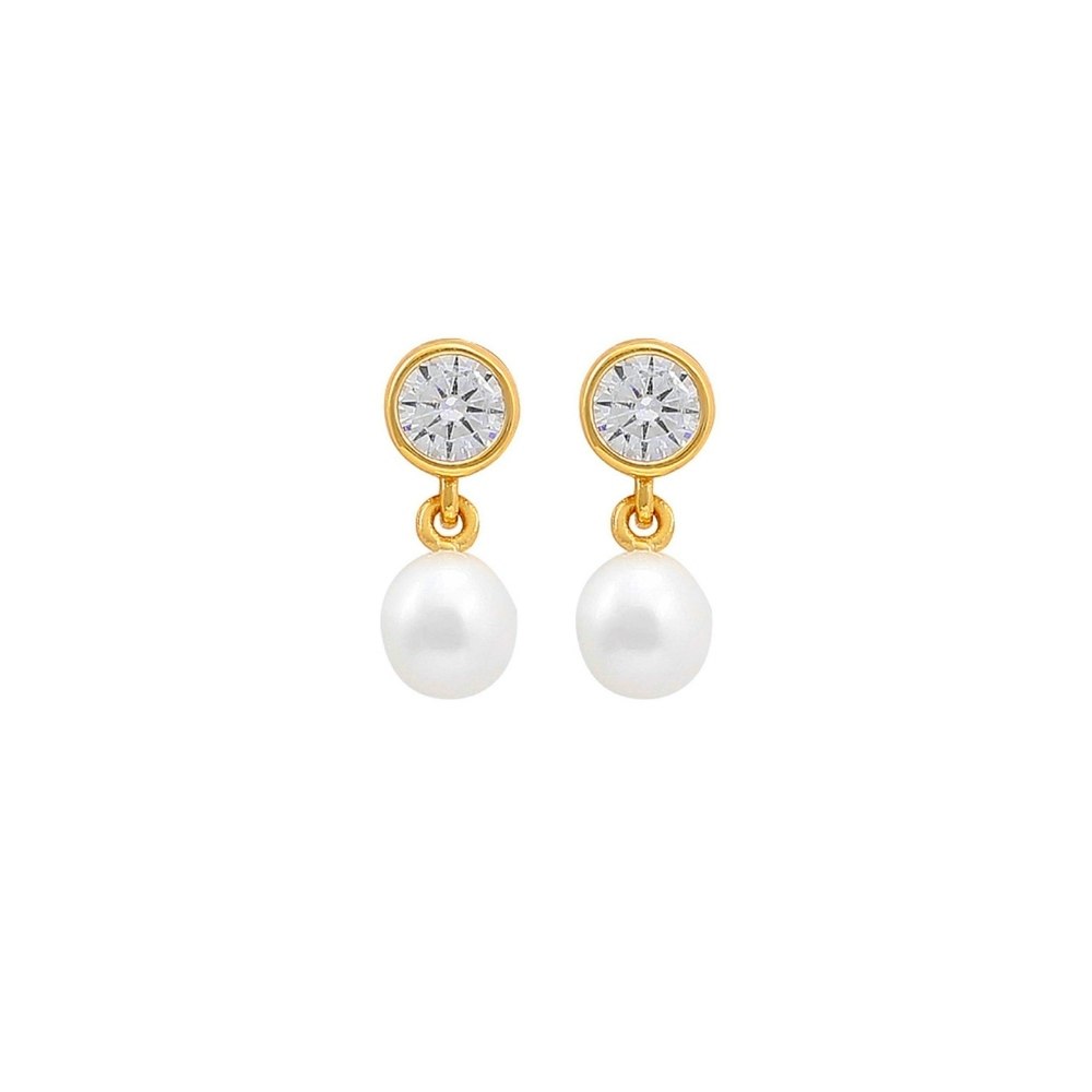 Harper Petite Earrings von Hultquist Copenhagen in Vergoldet-Silber Sterling 925