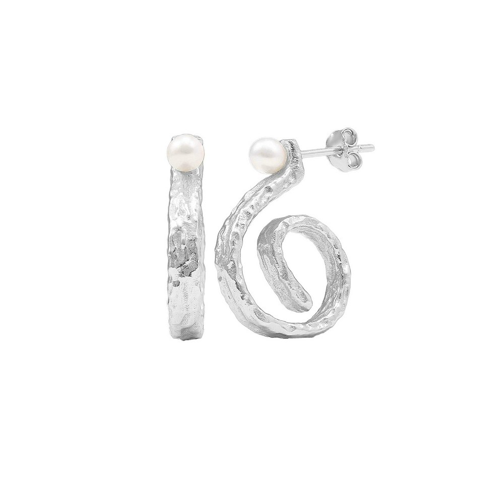 Lainey Spiral Earrings von Hultquist Copenhagen in Silber Sterling 925