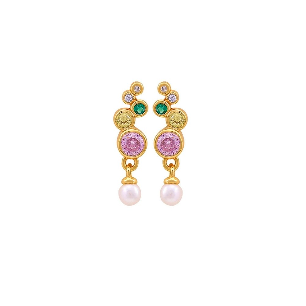 Sienna Rainbow Earrings od Hultquist Copenhagen w Pozłacane srebro próby 925.