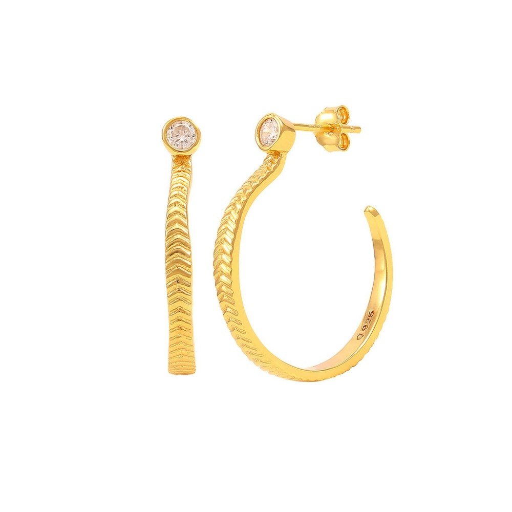 Veli Earrings fra Hultquist Copenhagen i Forgylt-Sølv Sterling 925