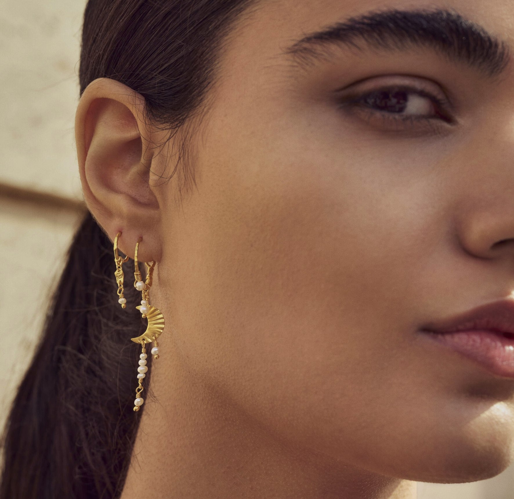 Esta Earrings z Maanesten v Pozlacené stříbro sterling 925