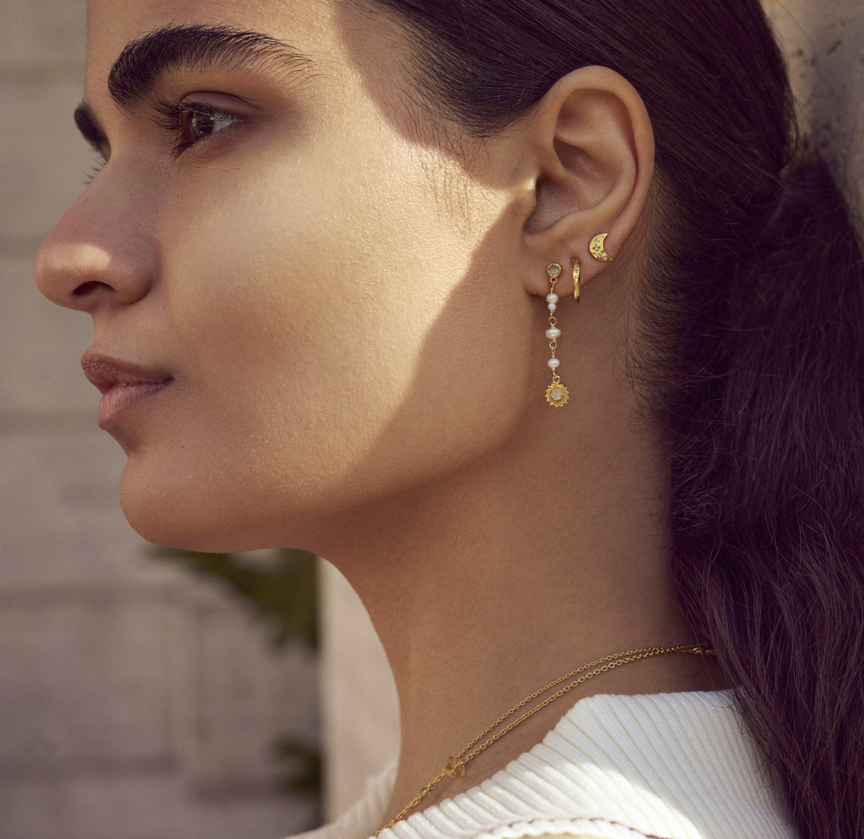 Sunniva Earrings fra Maanesten i Sølv Sterling 925