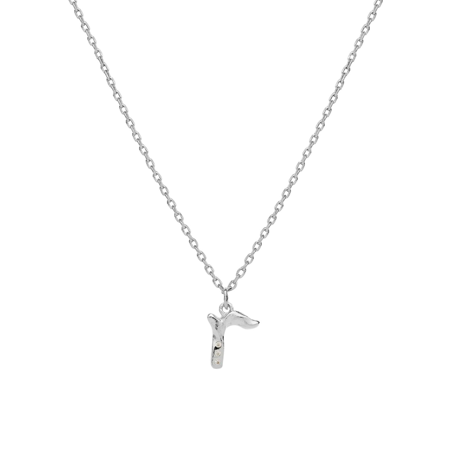 Alphabet Necklace R z Maanesten v Stříbro Sterling 925