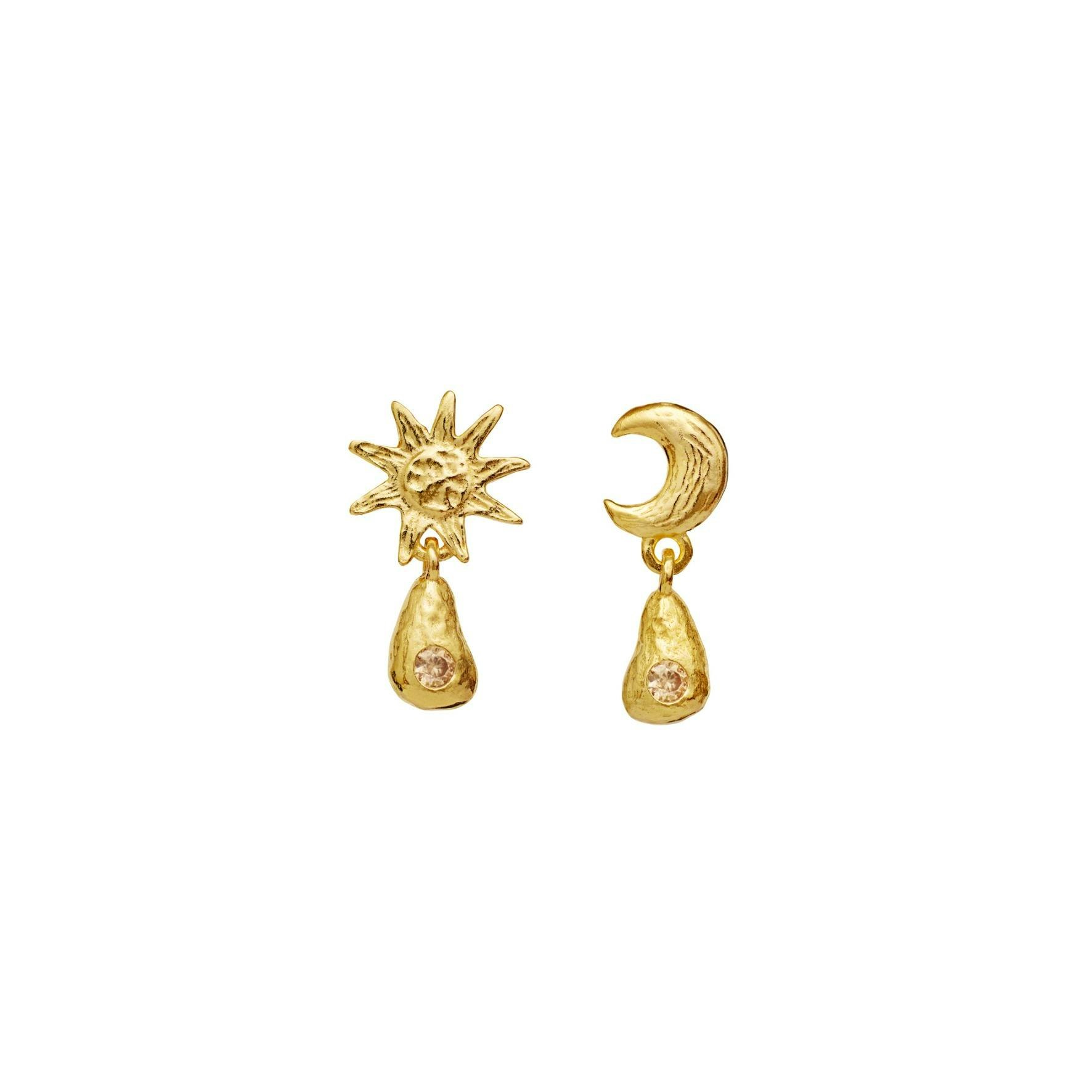 Lainy Earrings von Maanesten in Vergoldet-Silber Sterling 925