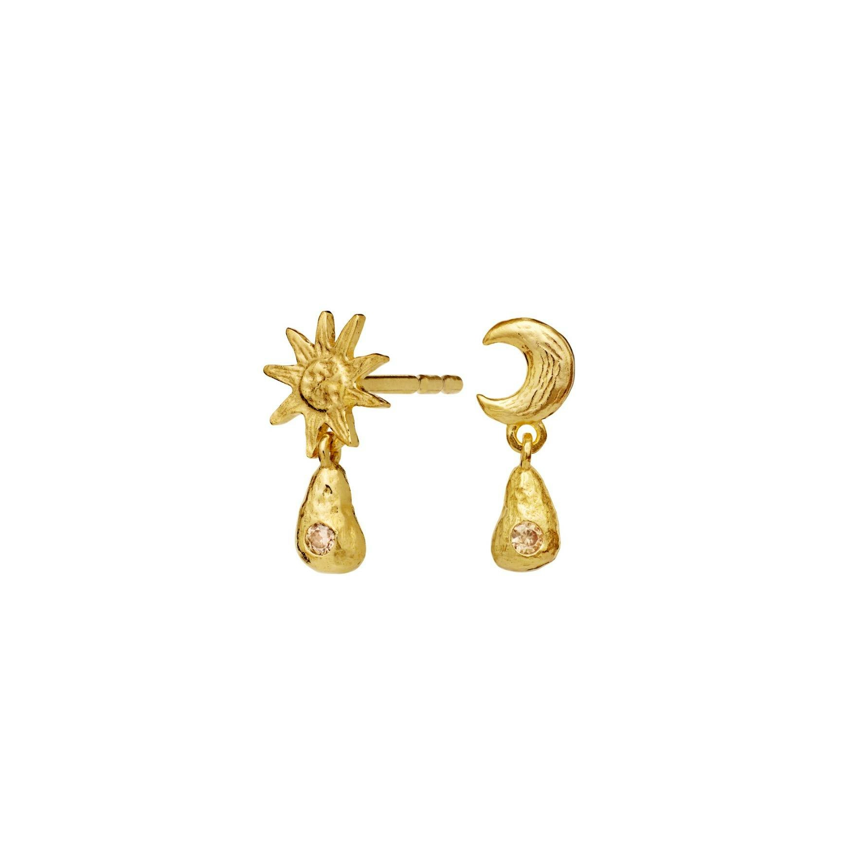 Lainy Earrings von Maanesten in Vergoldet-Silber Sterling 925