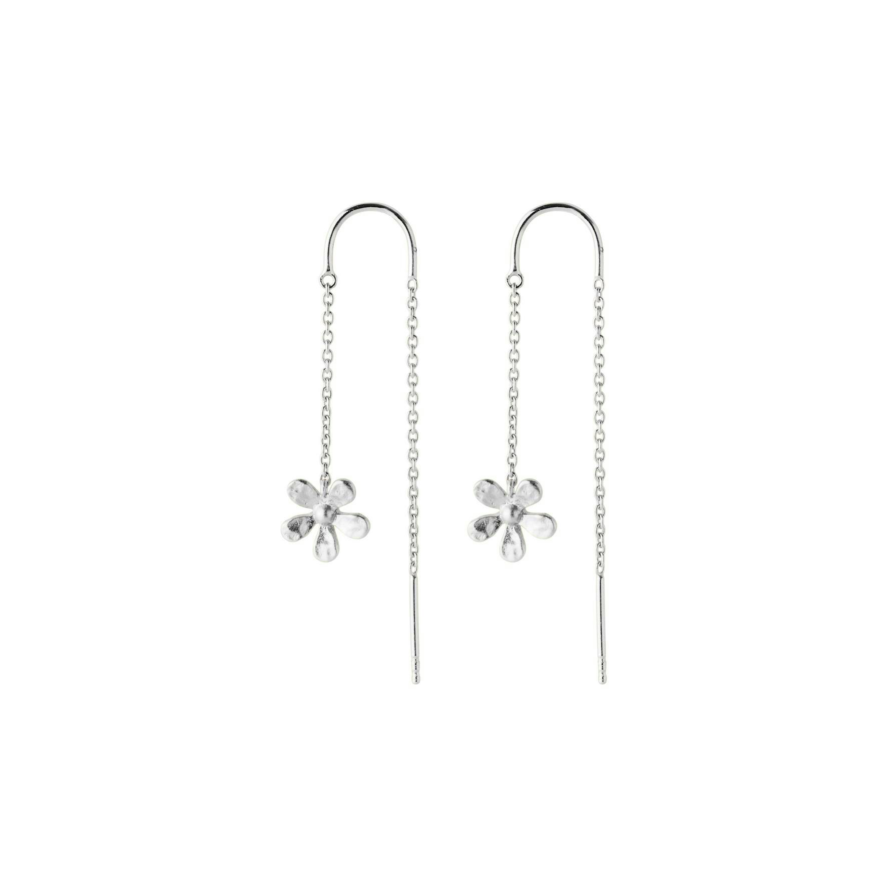 Wild Poppy Earchains fra Pernille Corydon i Sølv Sterling 925