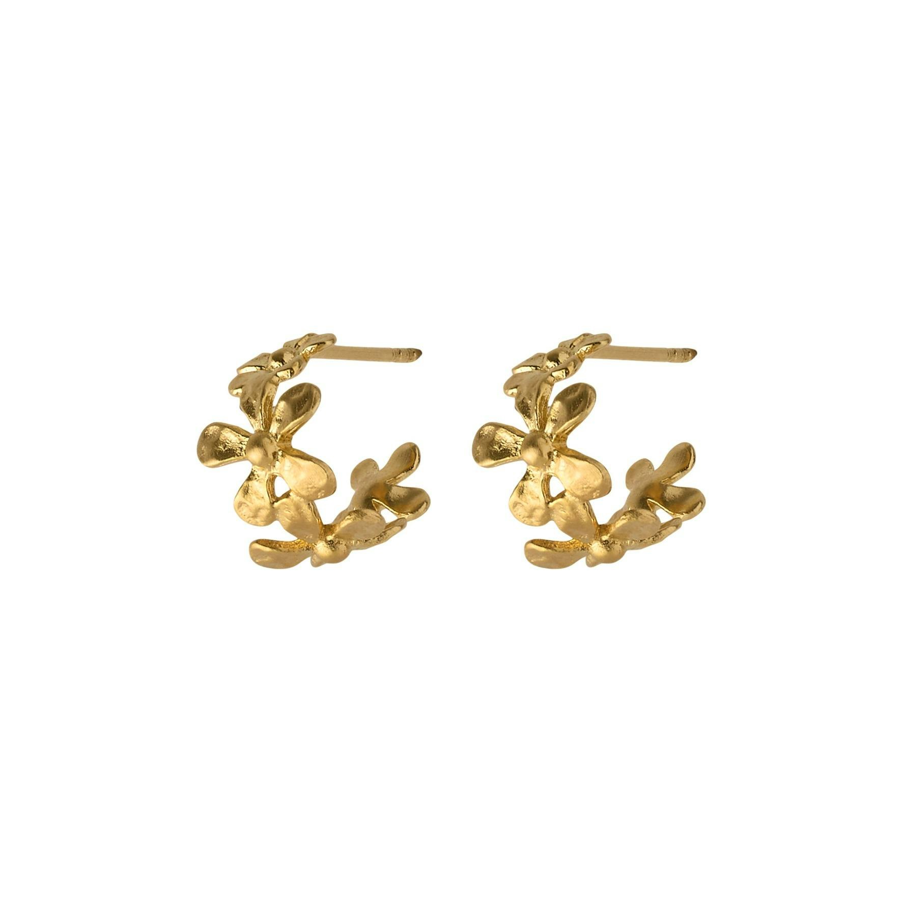 Wild Poppy Hoops fra Pernille Corydon i Forgylt-Sølv Sterling 925