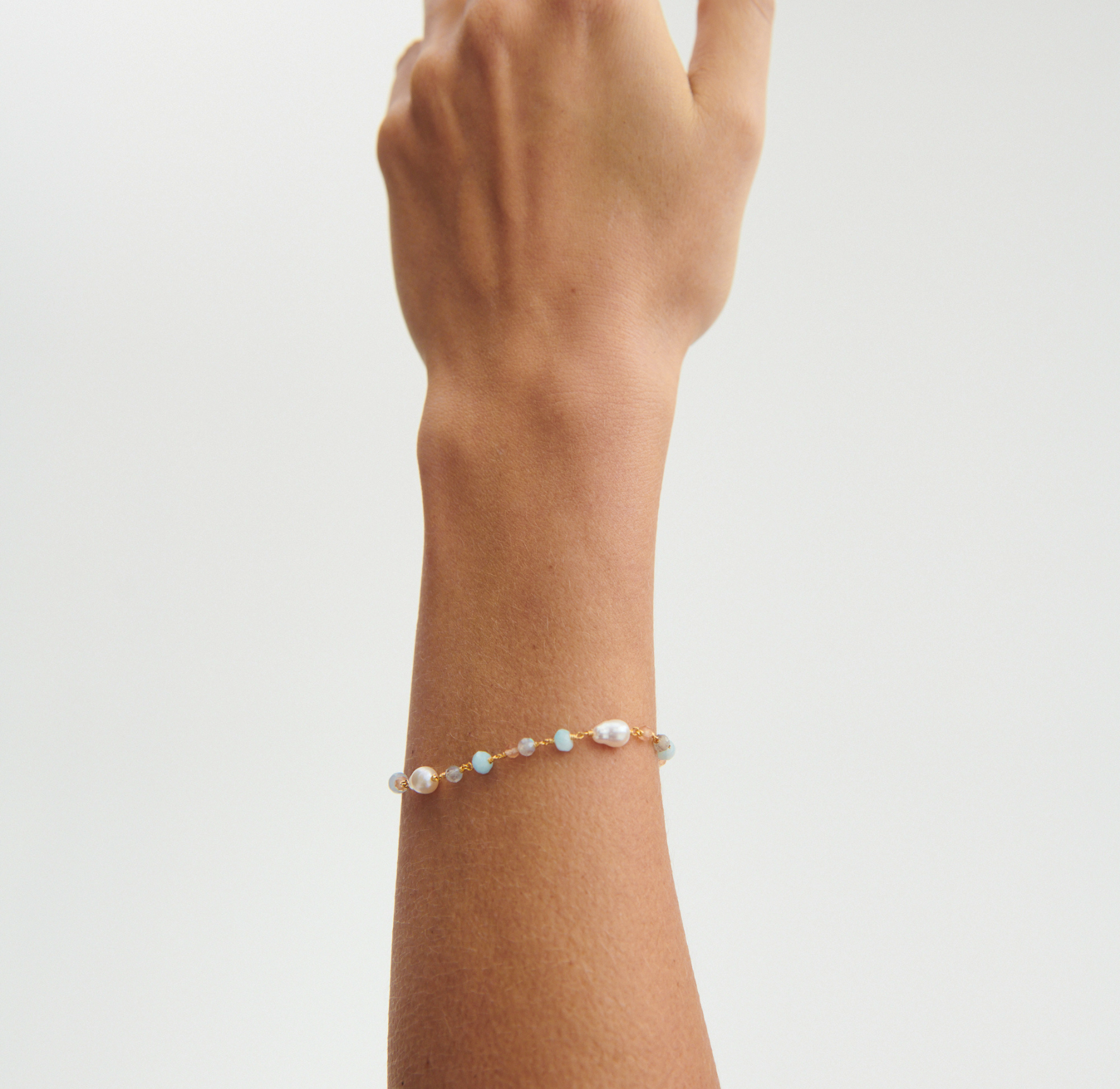 Mellow Blue Bracelet van Pernille Corydon in Verguld-Zilver Sterling 925