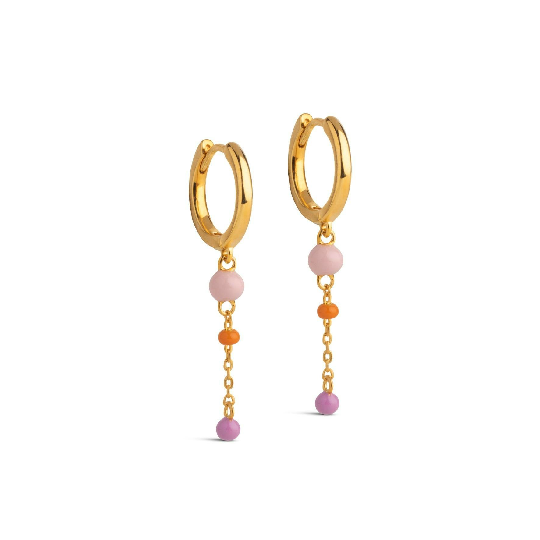 Lola Bold Hoops Blush fra Enamel Copenhagen i Forgylt-Sølv Sterling 925