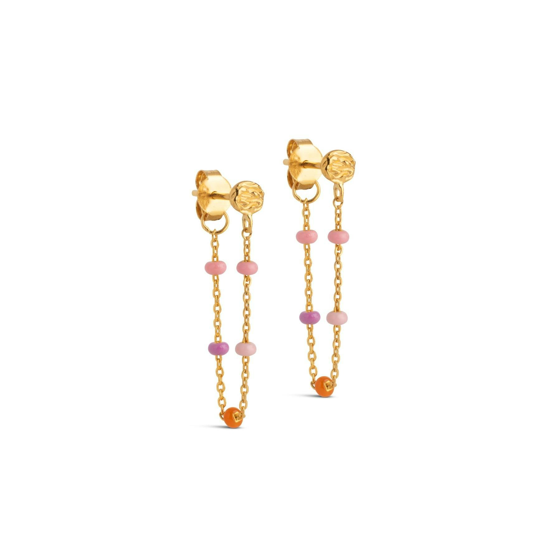 Lola Earrings Blush fra Enamel Copenhagen i Forgylt-Sølv Sterling 925