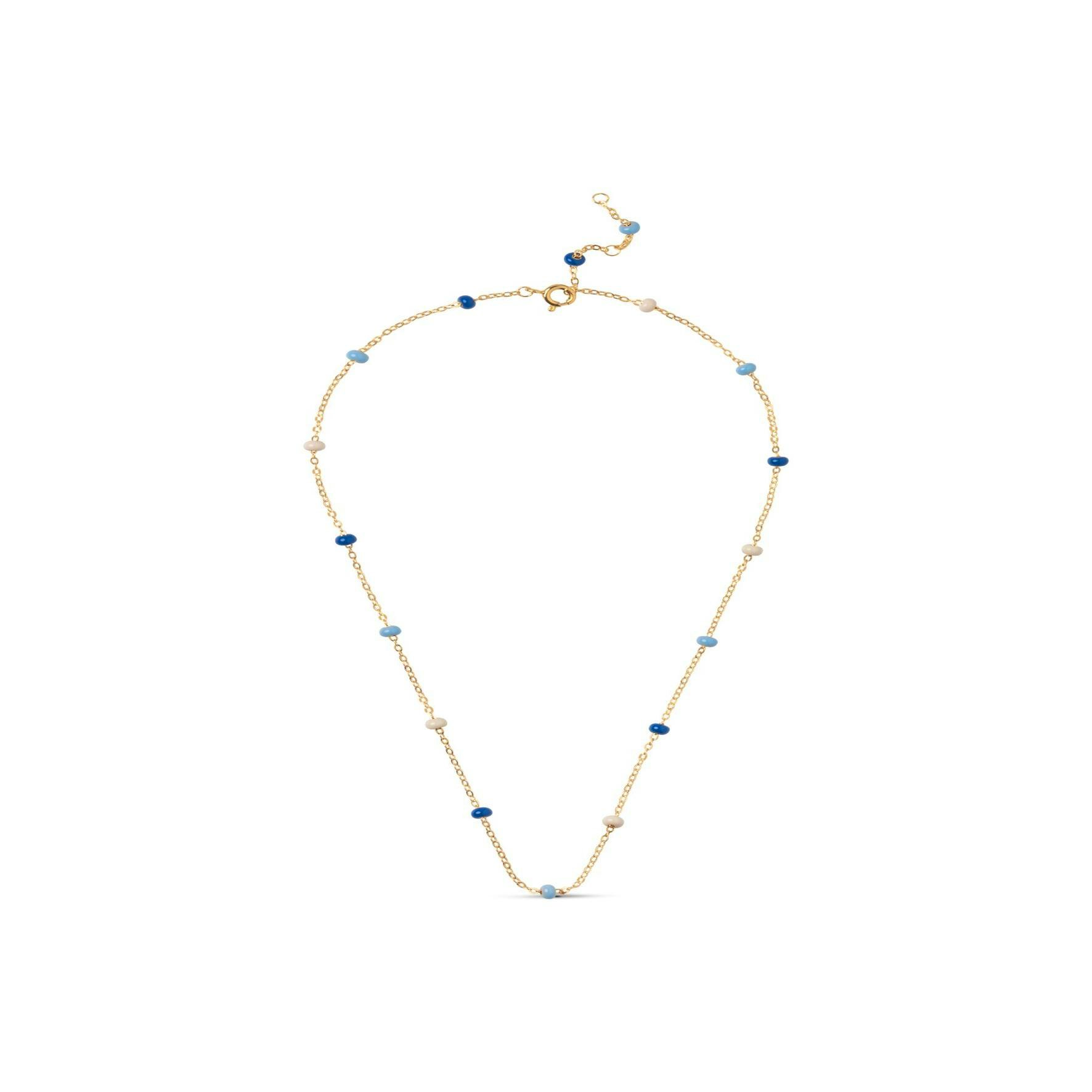 Lola Bold Necklace Marine von Enamel Copenhagen in Vergoldet-Silber Sterling 925