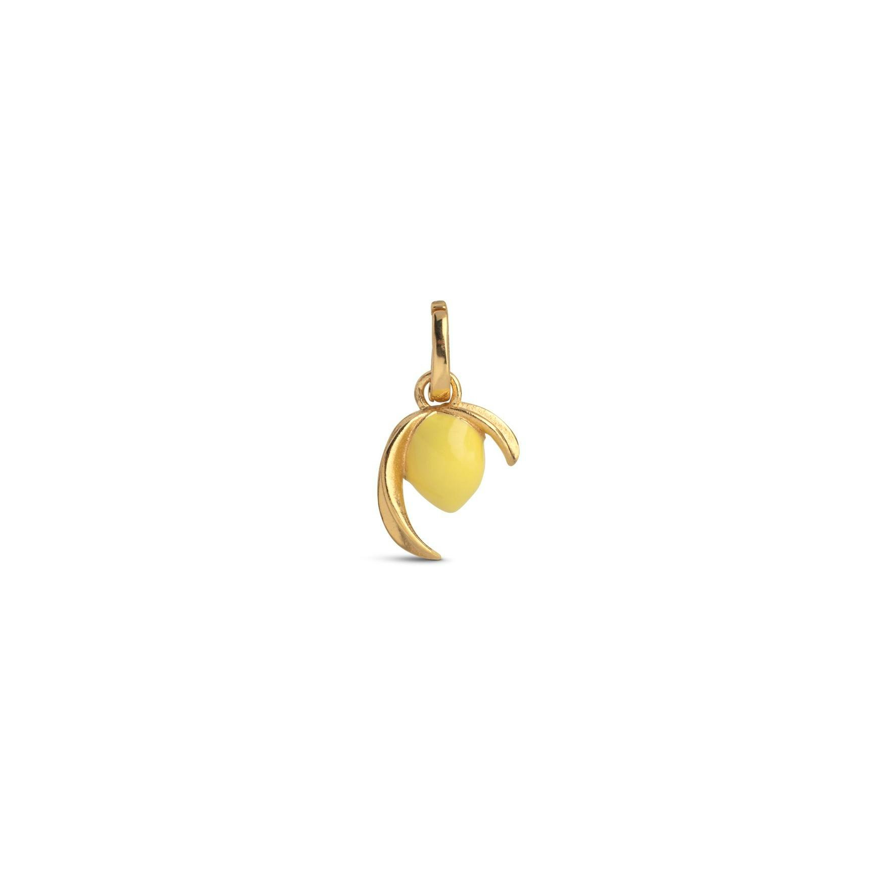 Lively Lemon Charm z Enamel Copenhagen v Pozlacené stříbro sterling 925