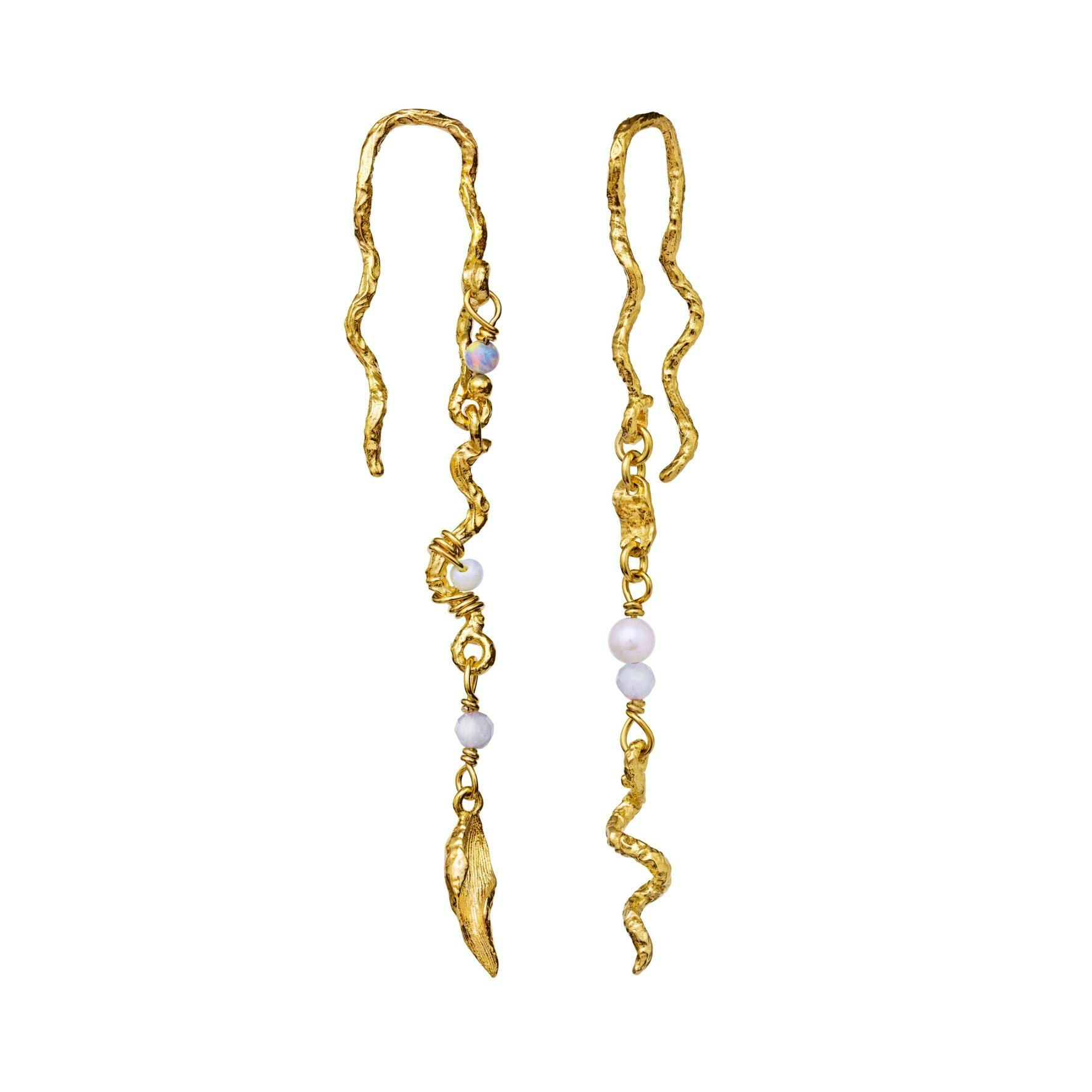 Elisa Earrings Maanesten:stä Kullattu-hopea Sterling 925:ssä}
