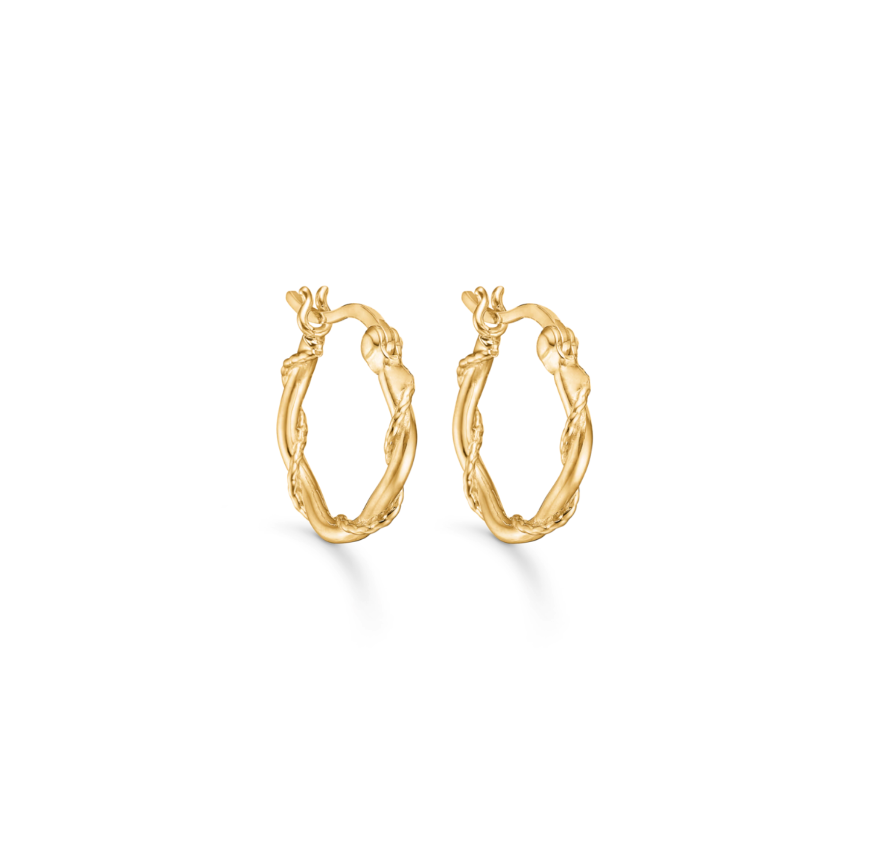 Era Hoops från Studio Z i Förgyllt-Silver Sterling 925