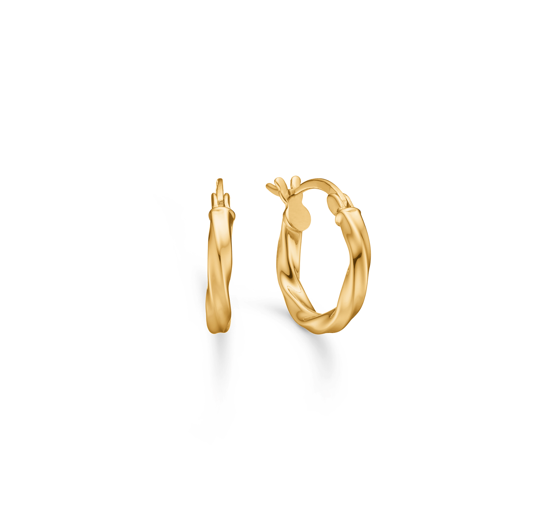 Lumin Twist Hoops fra Studio Z i Forgylt-Sølv Sterling 925