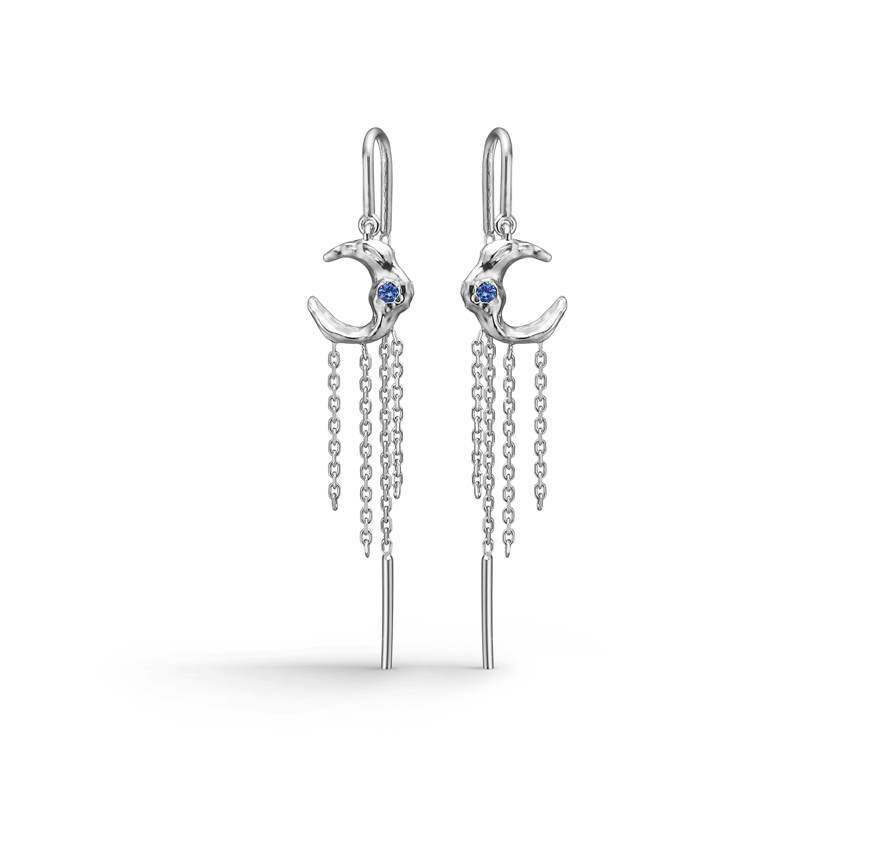 Lunar Blue Zircon Earrings fra Studio Z i Sølv Sterling 925