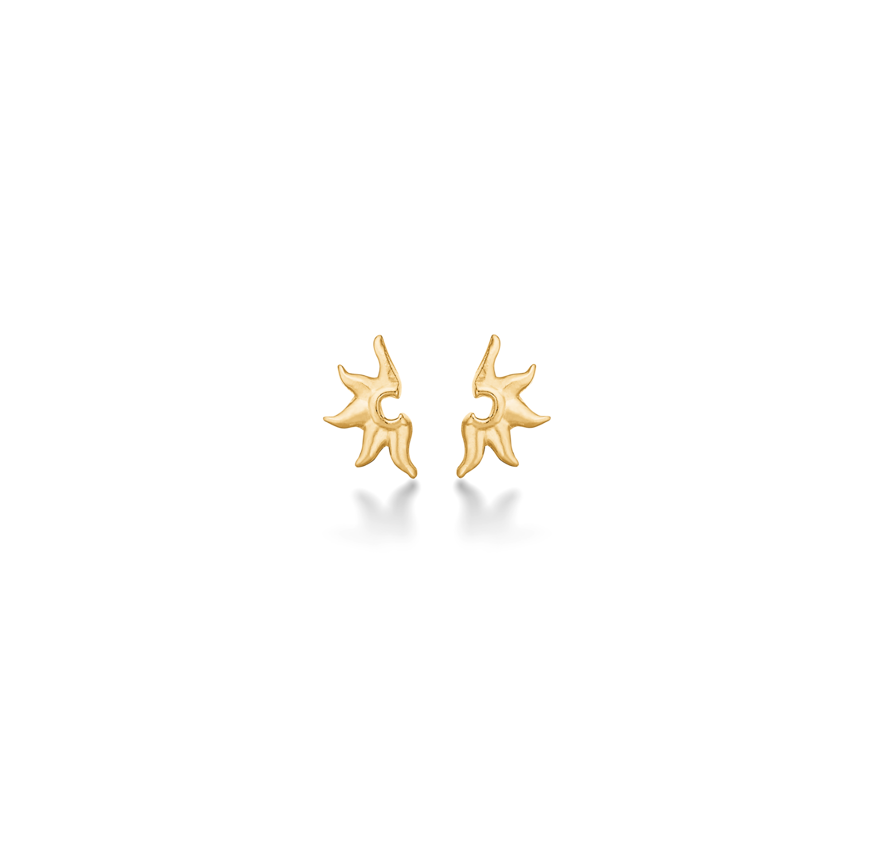 Ocean Aura Earsticks fra Studio Z i Forgylt-Sølv Sterling 925