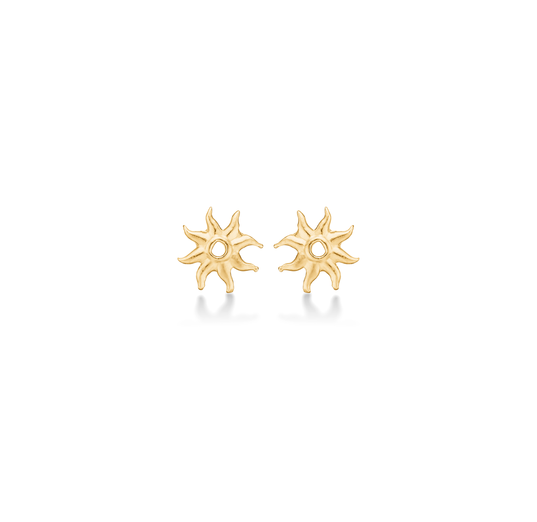 Ocean Aura Small Earsticks von Studio Z in Vergoldet-Silber Sterling 925