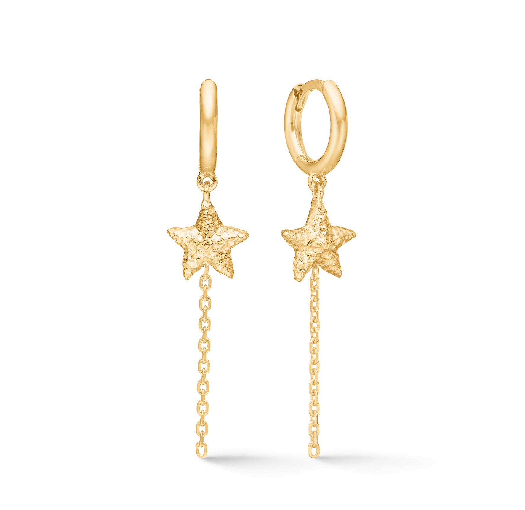 Starfish Lustre Hoops von Studio Z in Vergoldet-Silber Sterling 925