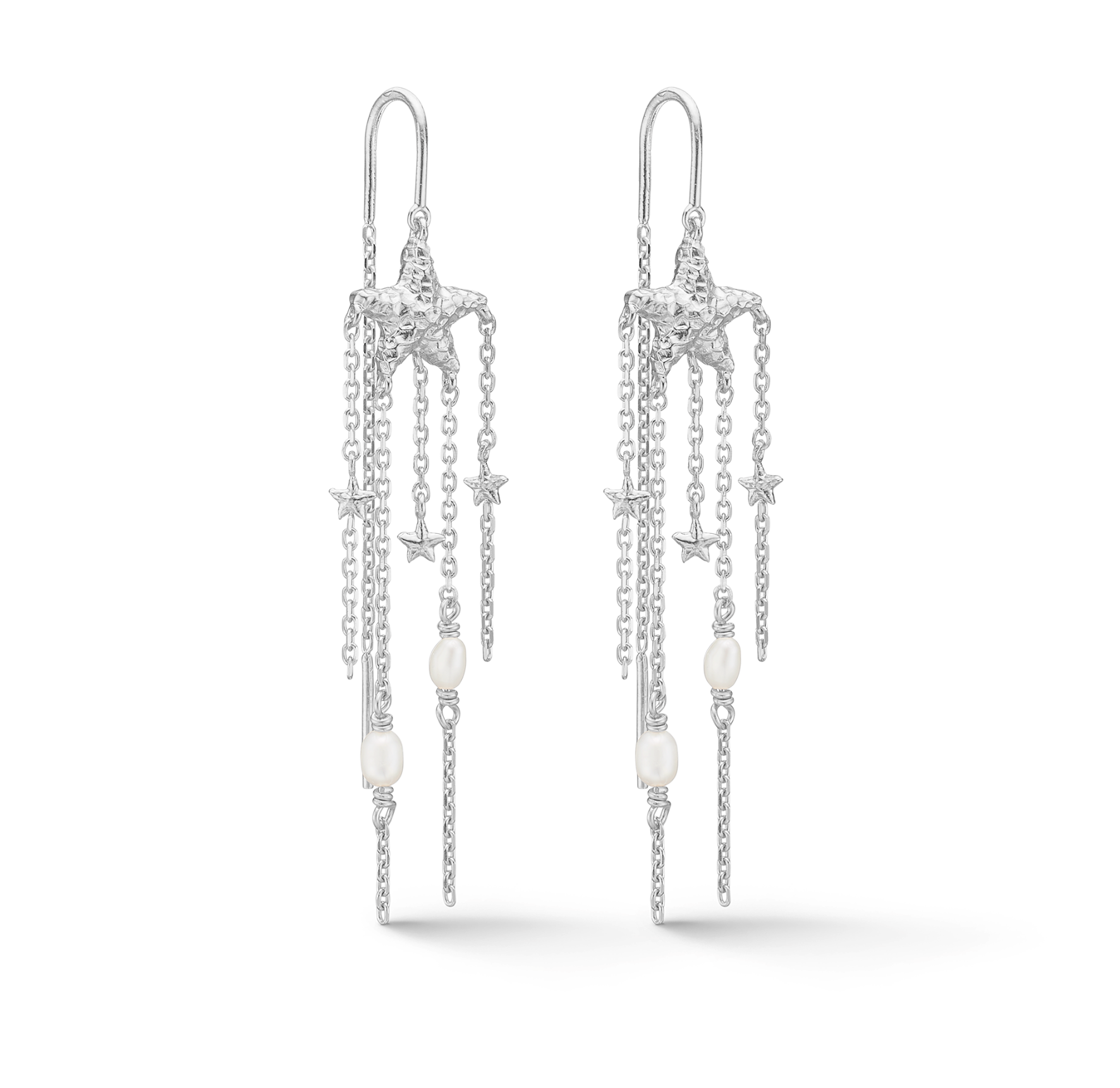 Starfish Lustre Pearl Earrings von Studio Z in Silber Sterling 925