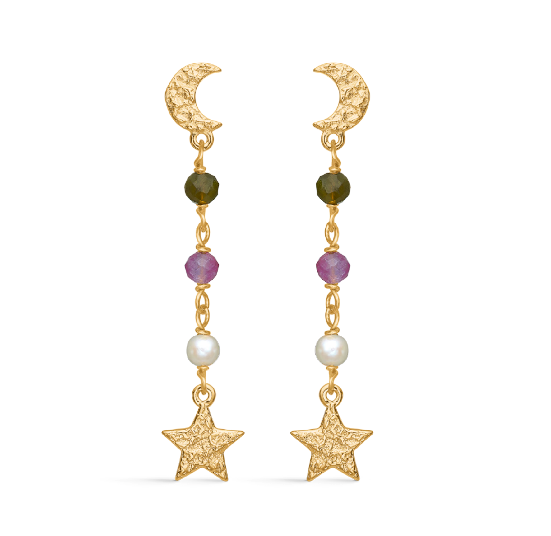 Starlight Earrings fra Studio Z i Forgylt-Sølv Sterling 925