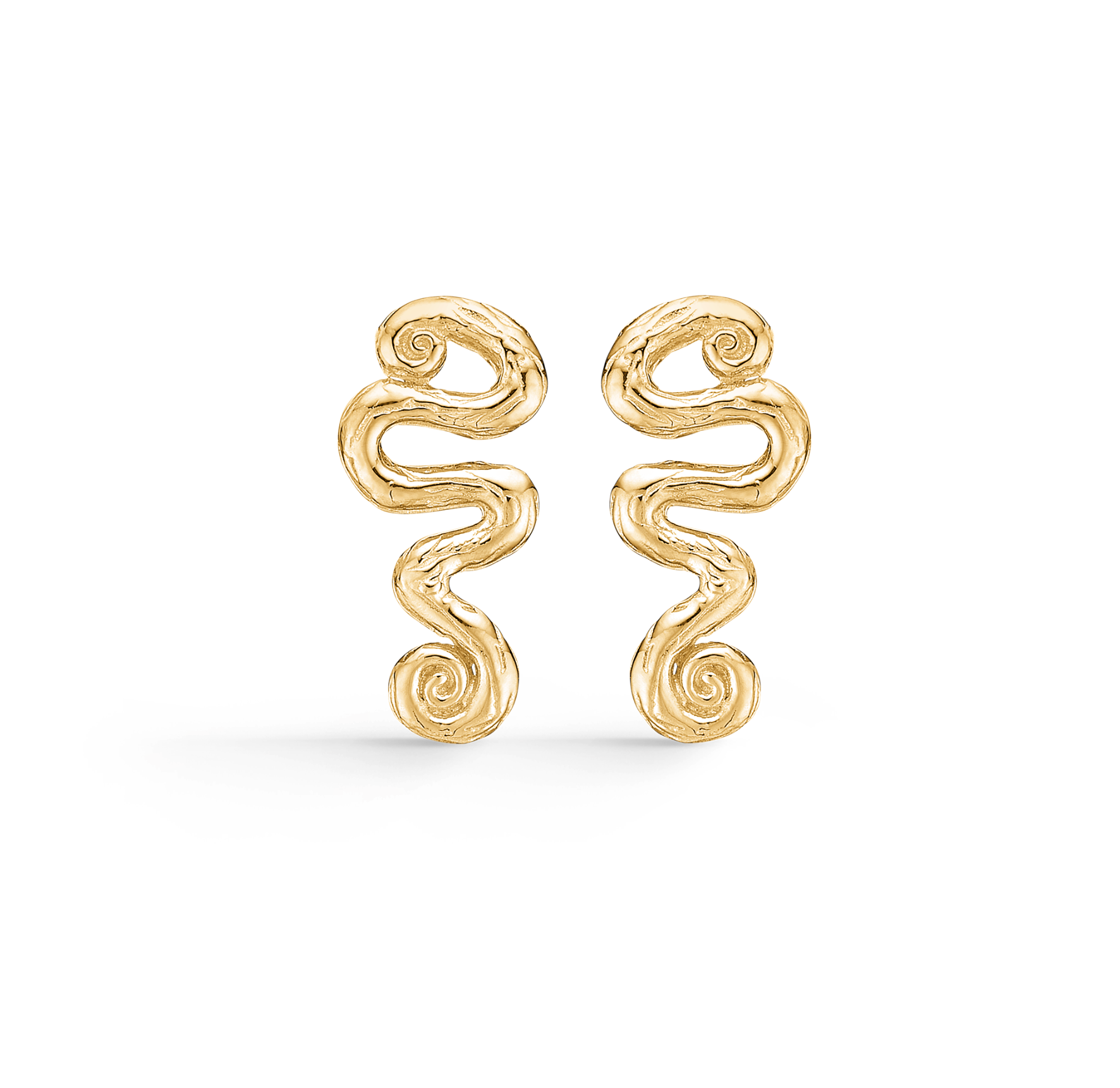 Wave Mini Earrings fra Studio Z i Forgylt-Sølv Sterling 925