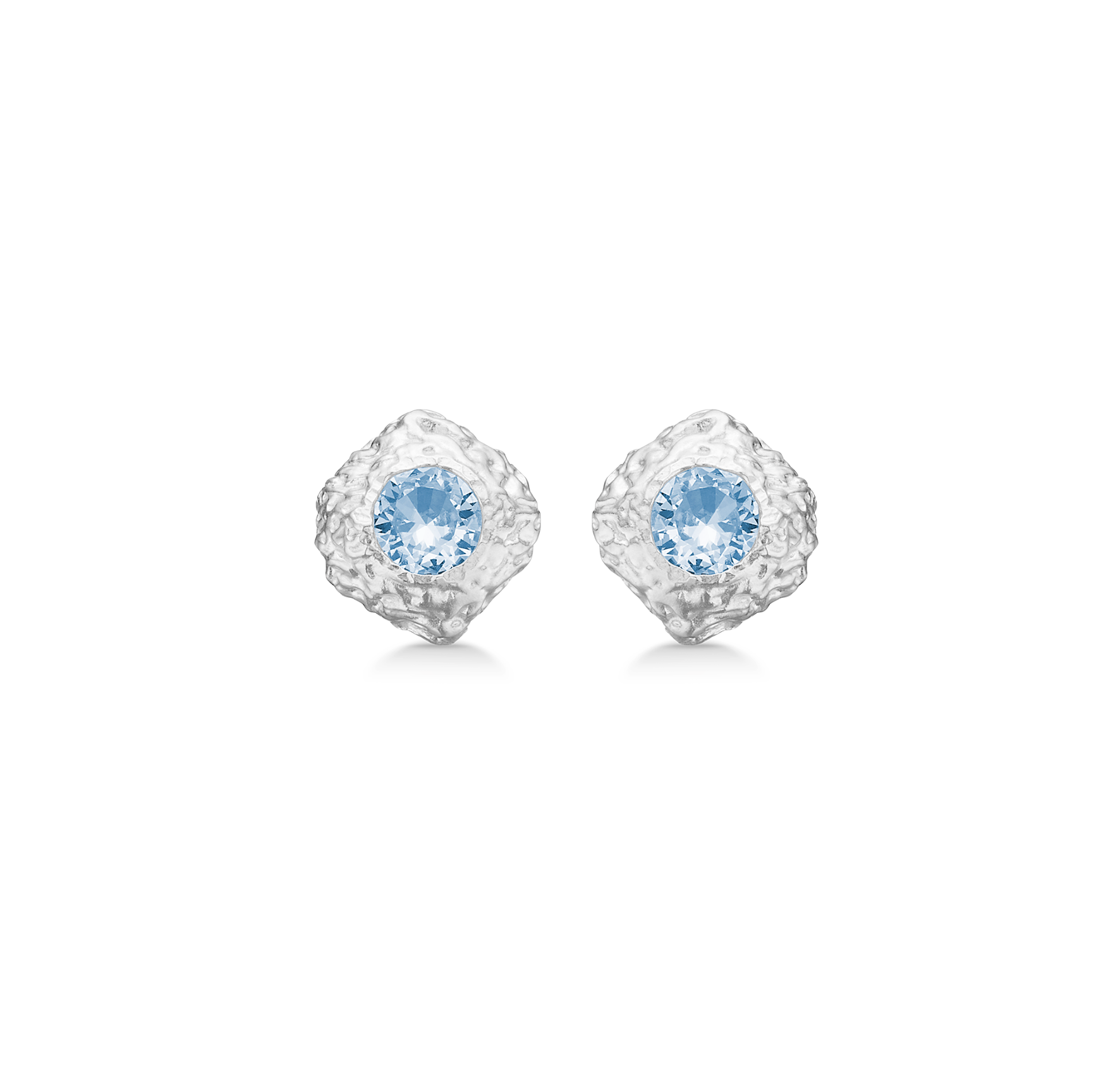Wild Cliff Blue Zircon Earsticks från Studio Z i Silver Sterling 925
