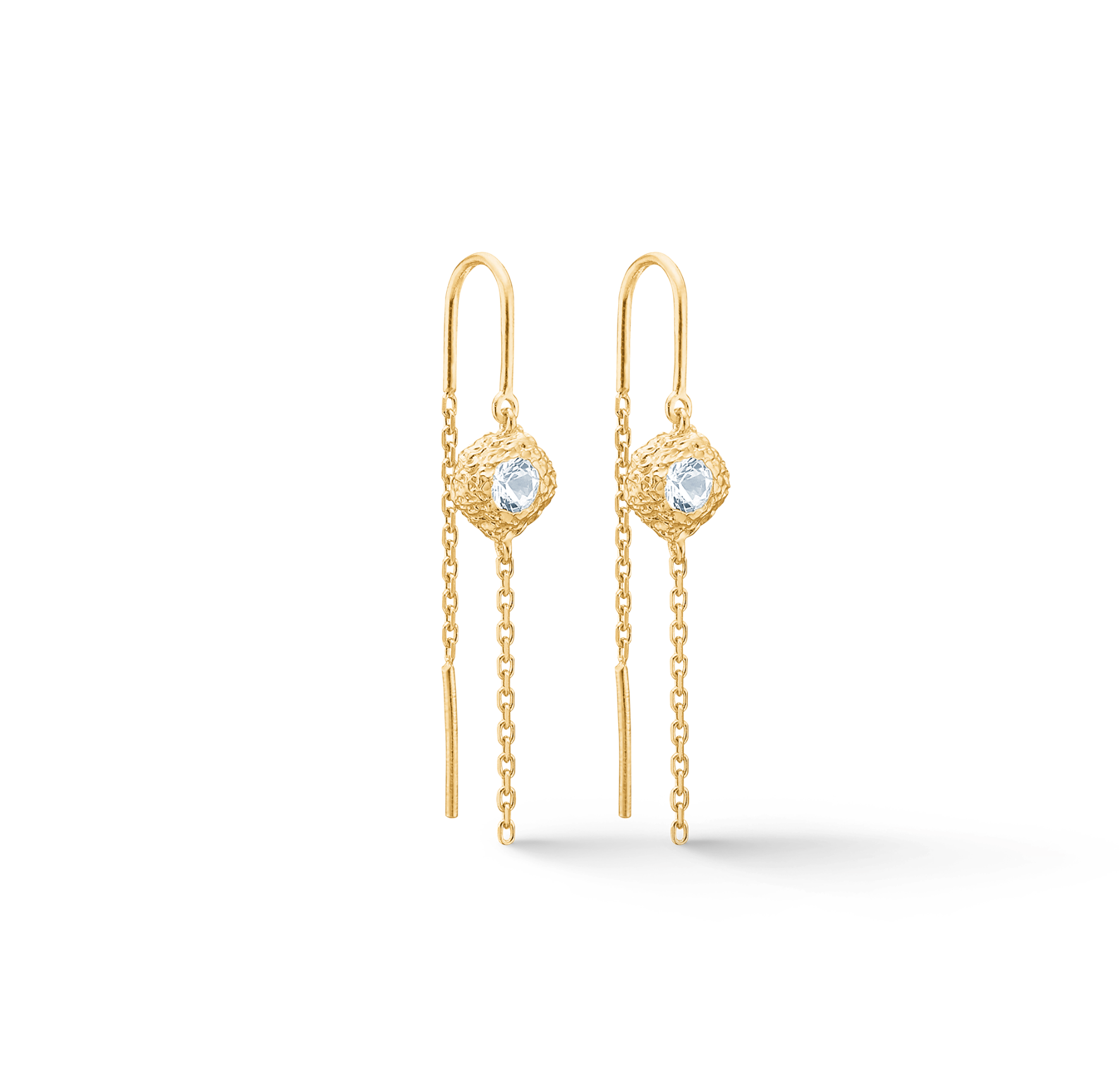 Wild Cliff Earchains fra Studio Z i Forgylt-Sølv Sterling 925