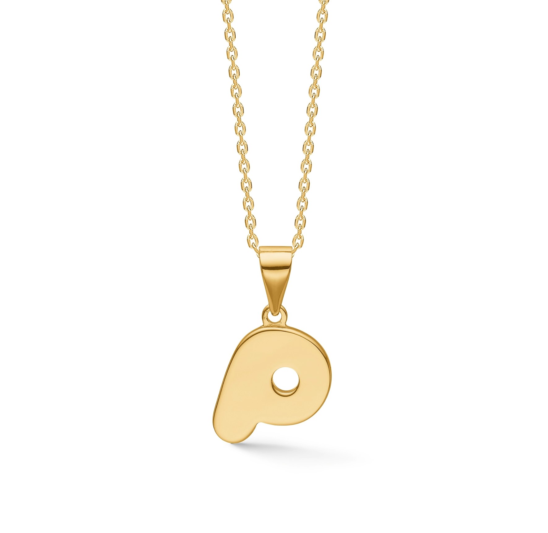 Letters P Necklace von Studio Z in Vergoldet-Silber Sterling 925