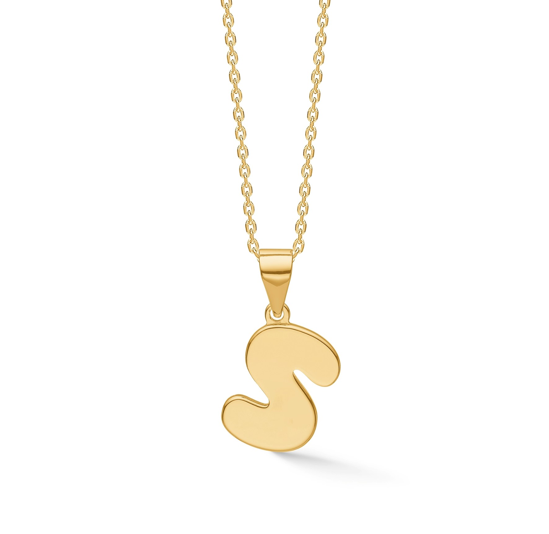 Letters S Necklace von Studio Z in Vergoldet-Silber Sterling 925
