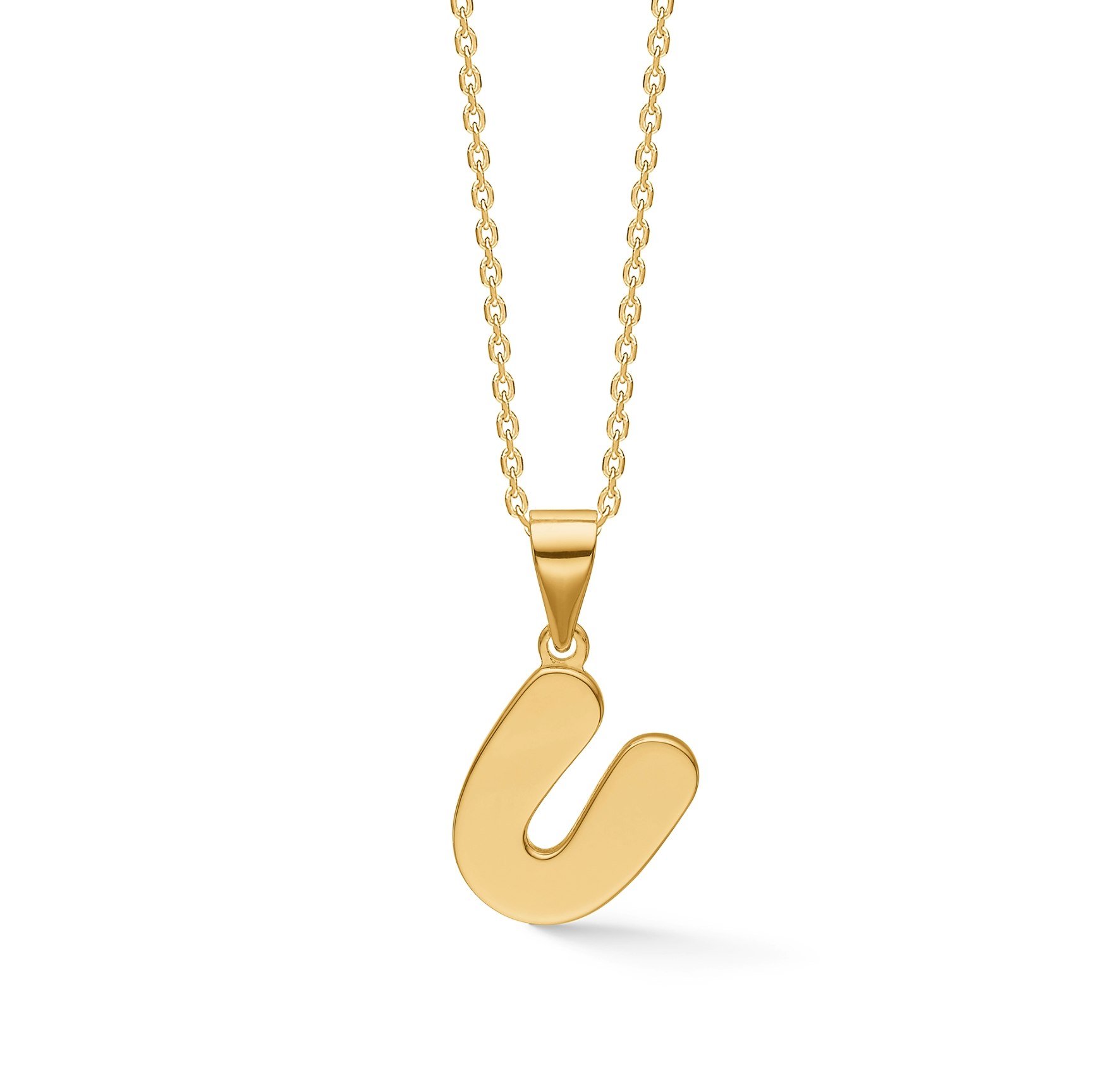 Letters U Necklace fra Studio Z i Forgylt-Sølv Sterling 925