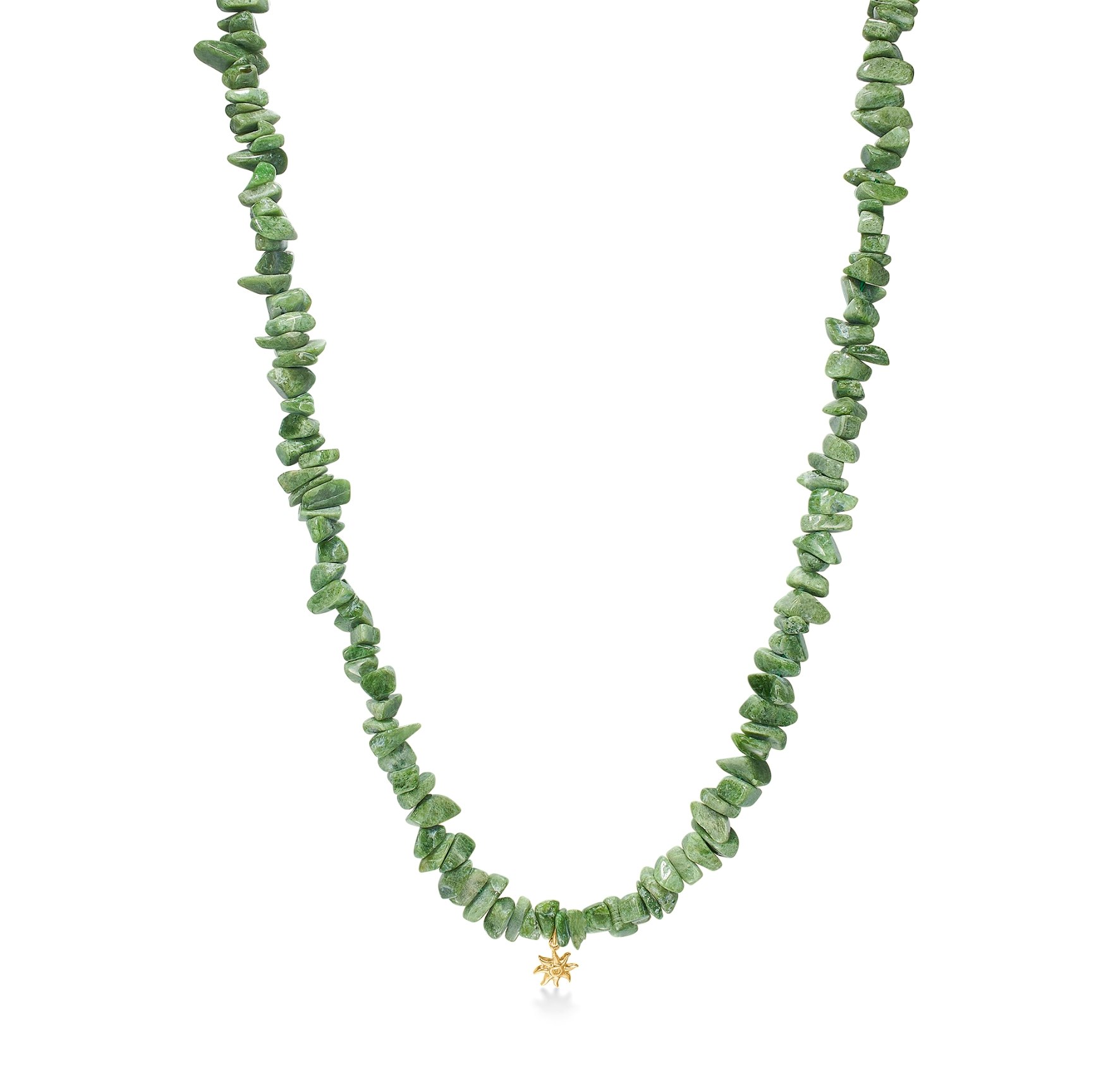 Ocean Aura Chrom Diopsid Necklace von Studio Z in Vergoldet-Silber Sterling 925
