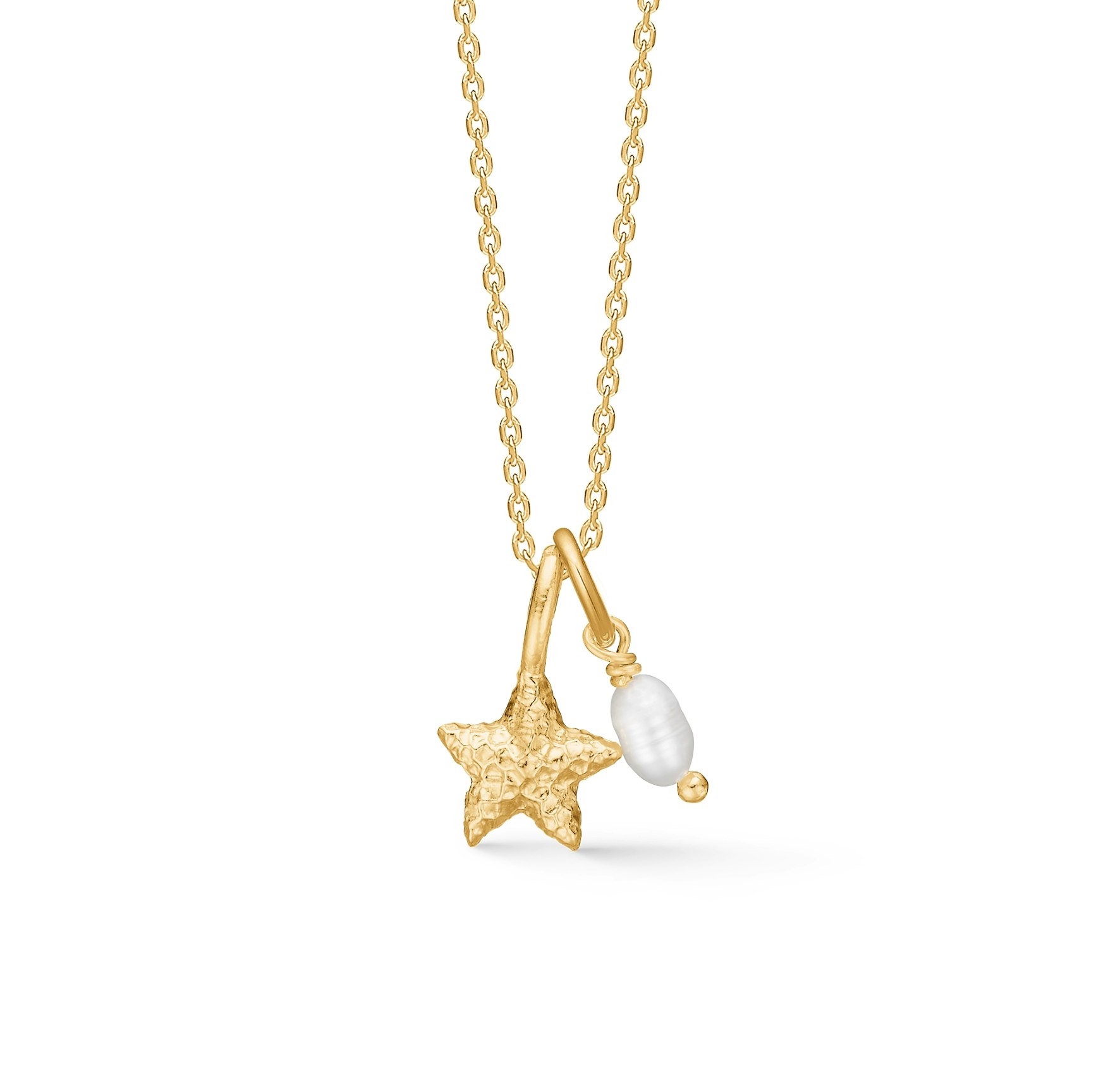 Starfish Lustre Pearl Necklace från Studio Z i Förgyllt-Silver Sterling 925