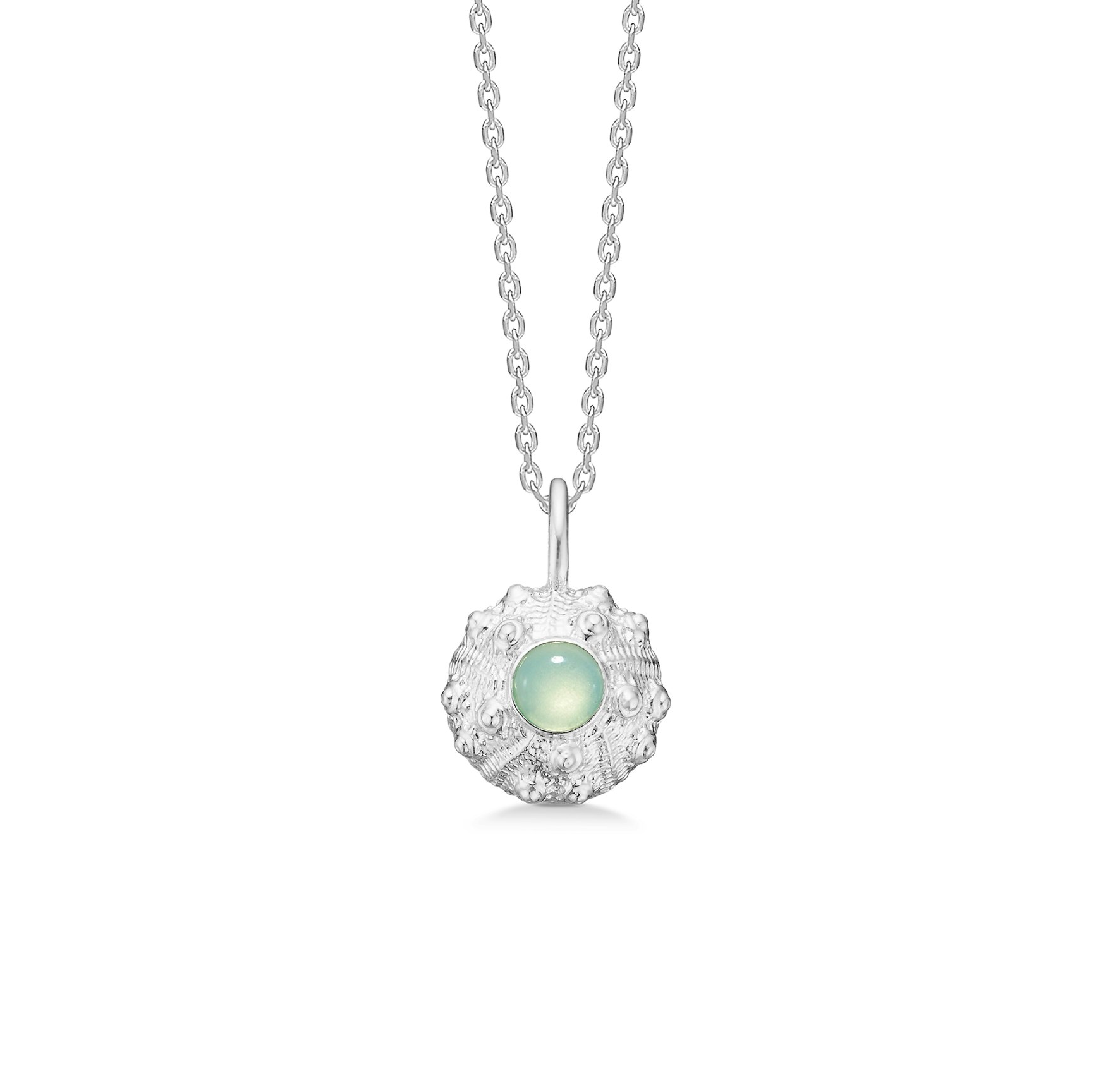 Uchin Elegance Green Zircon Necklace från Studio Z i Silver Sterling 925