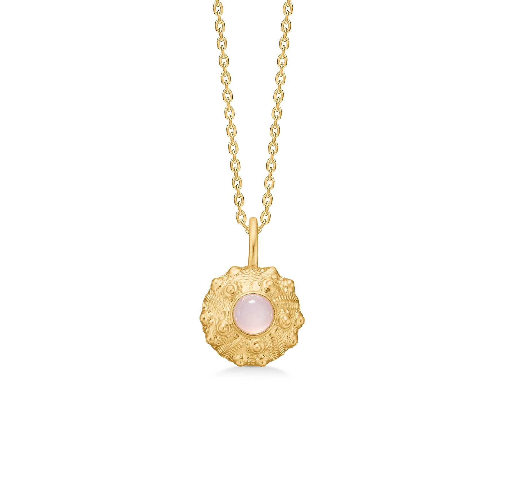 Urchin Elegance Rosa Zircon Necklace från Studio Z i Förgyllt-Silver Sterling 925