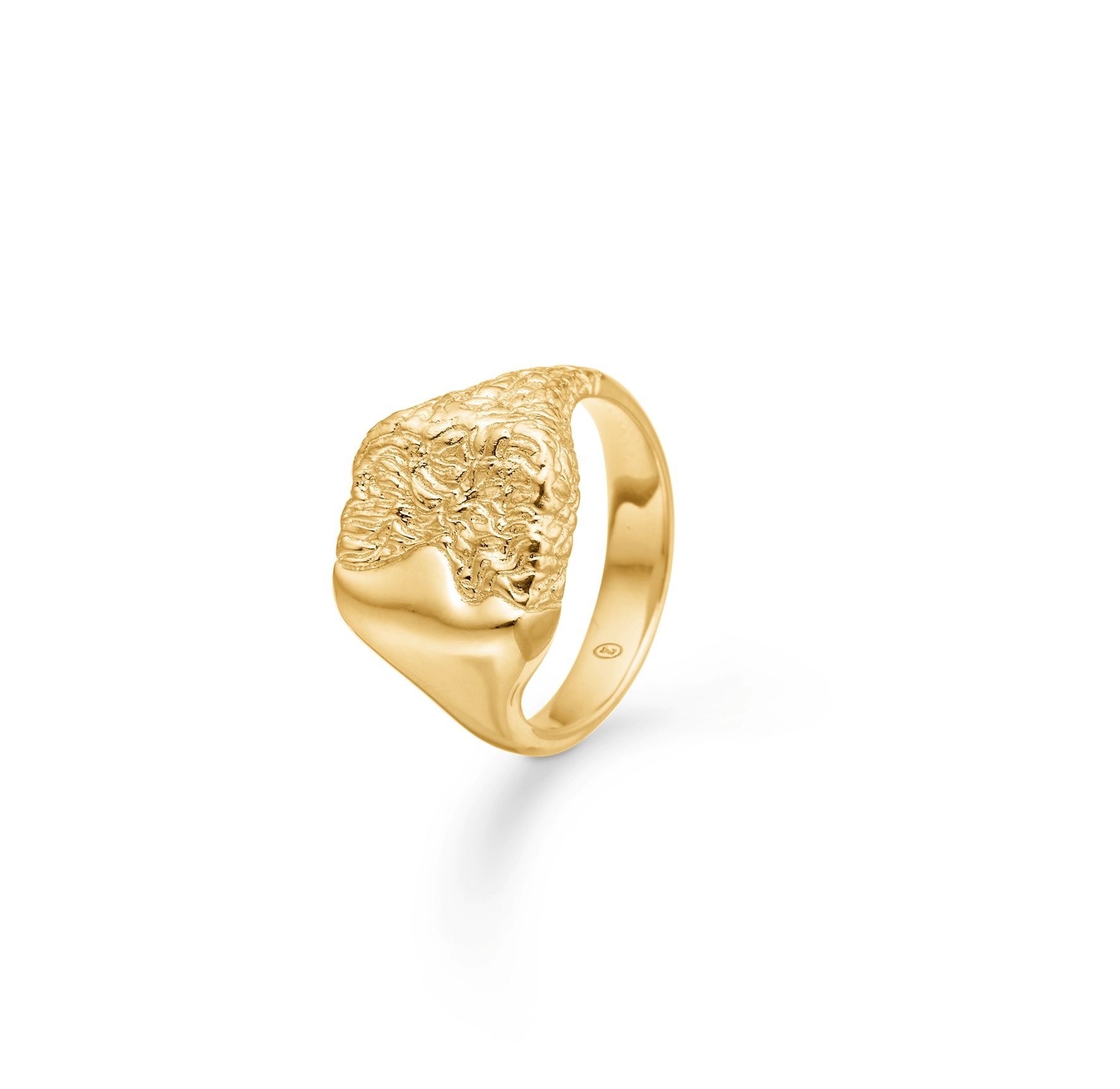 Edge Ring fra Studio Z i Forgyldt-Sølv Sterling 925
