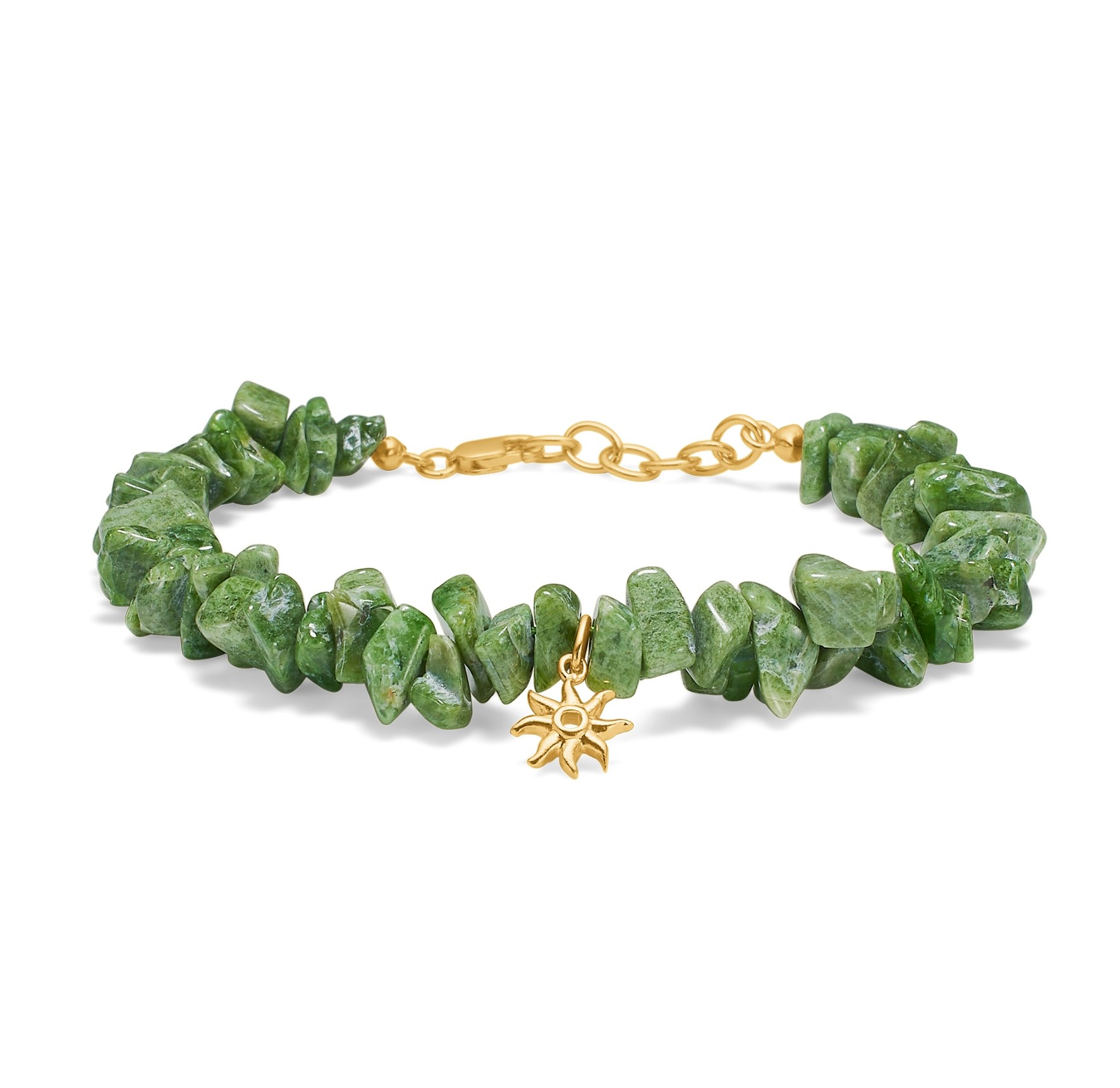Ocean Aura Chrom Diopsid Bracelet de Studio Z dans Plaqué or-Argent Sterling 925