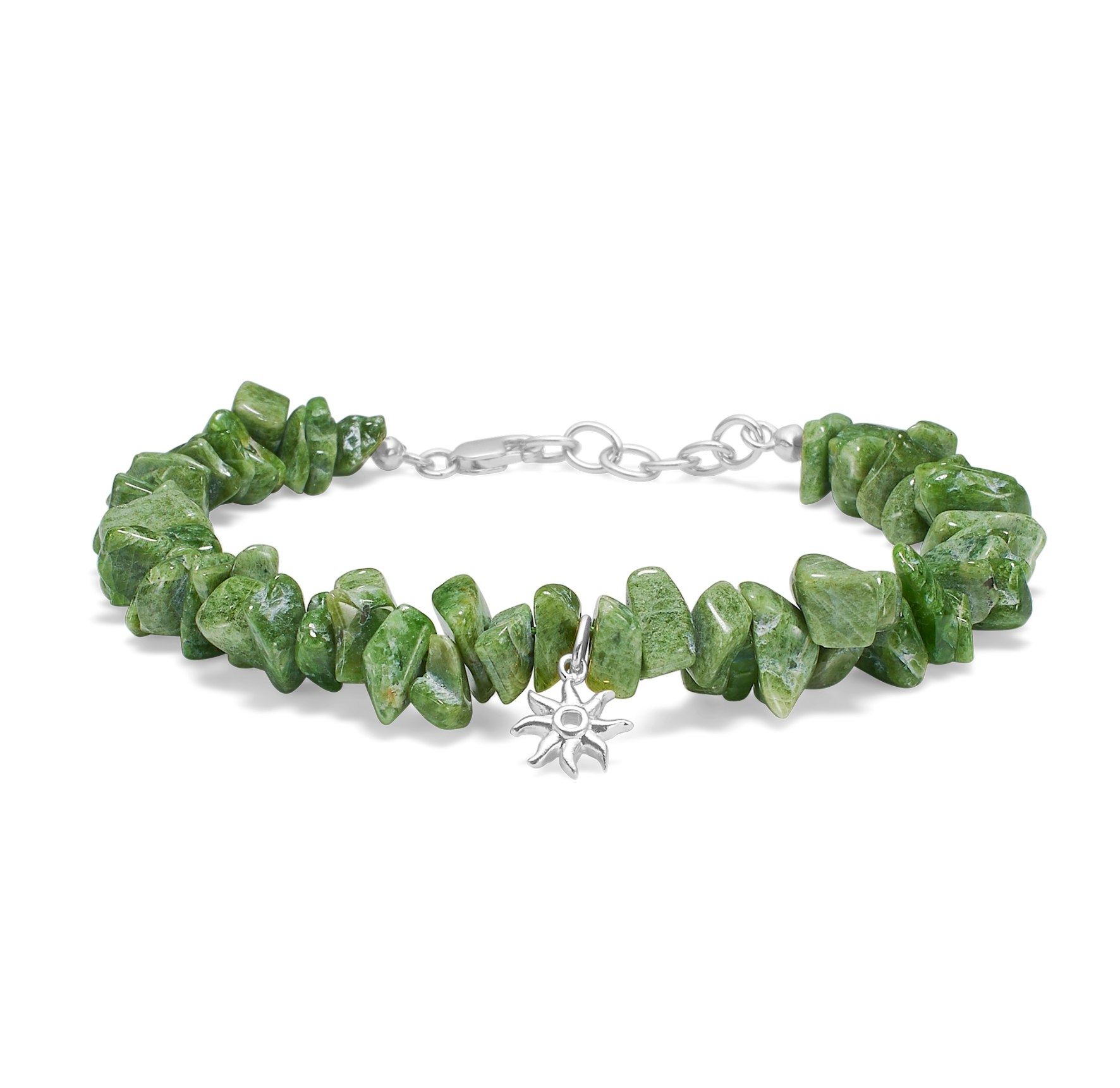 Ocean Aura Chrom Diopsid Bracelet de Studio Z dans Argent Sterling 925